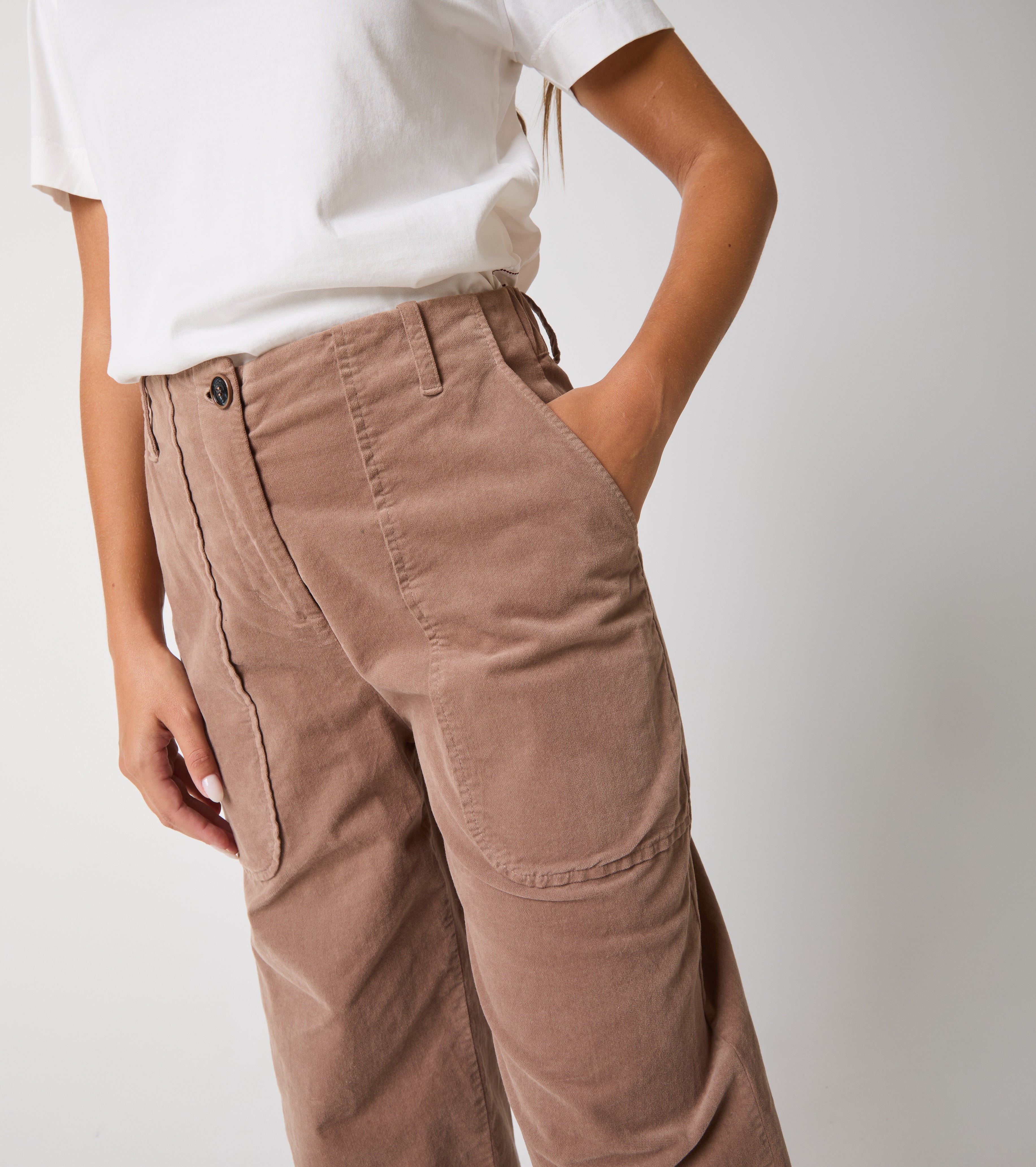 Pantaloni in velluto di cotone