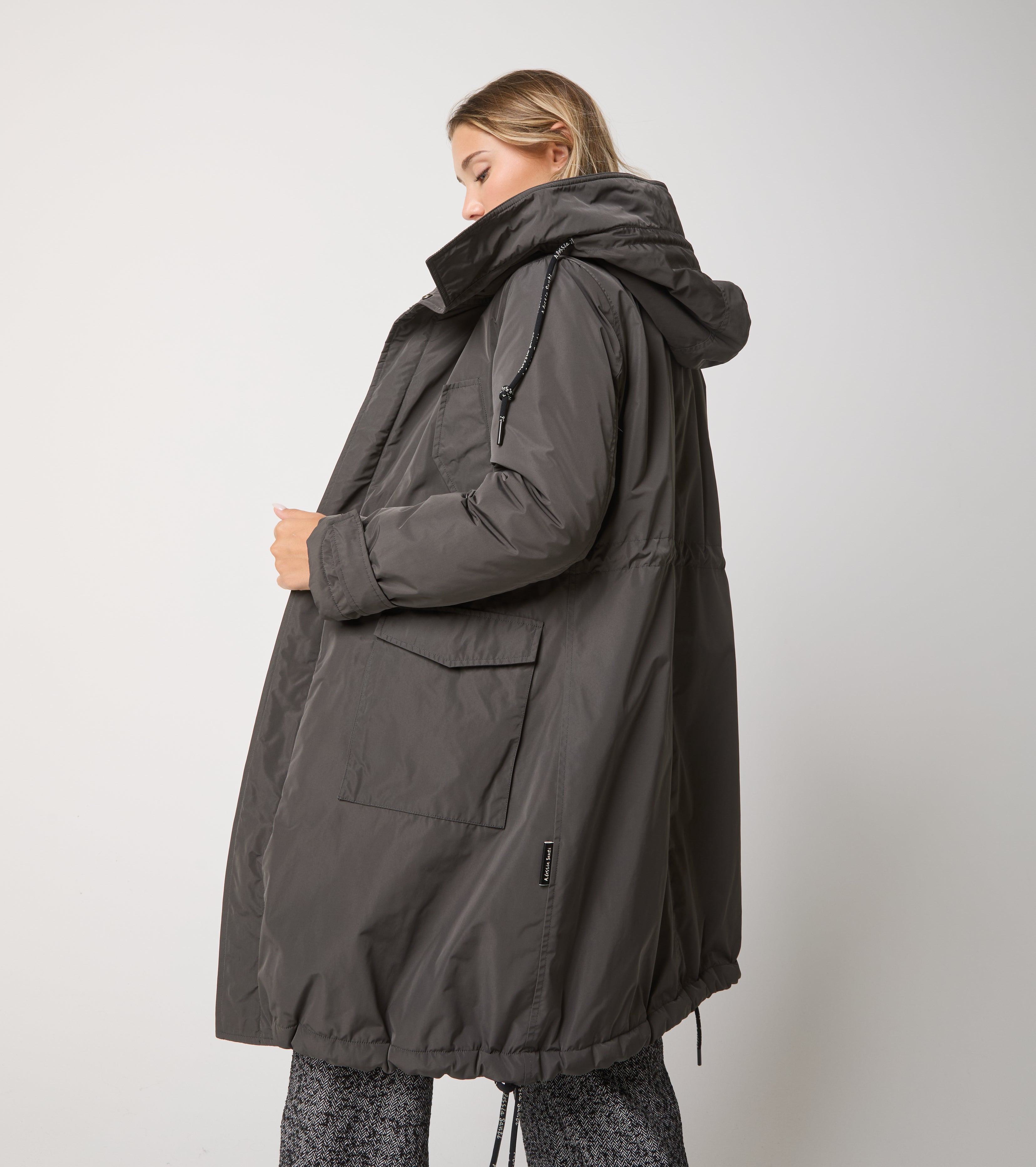 Parka in nylon con cappuccio