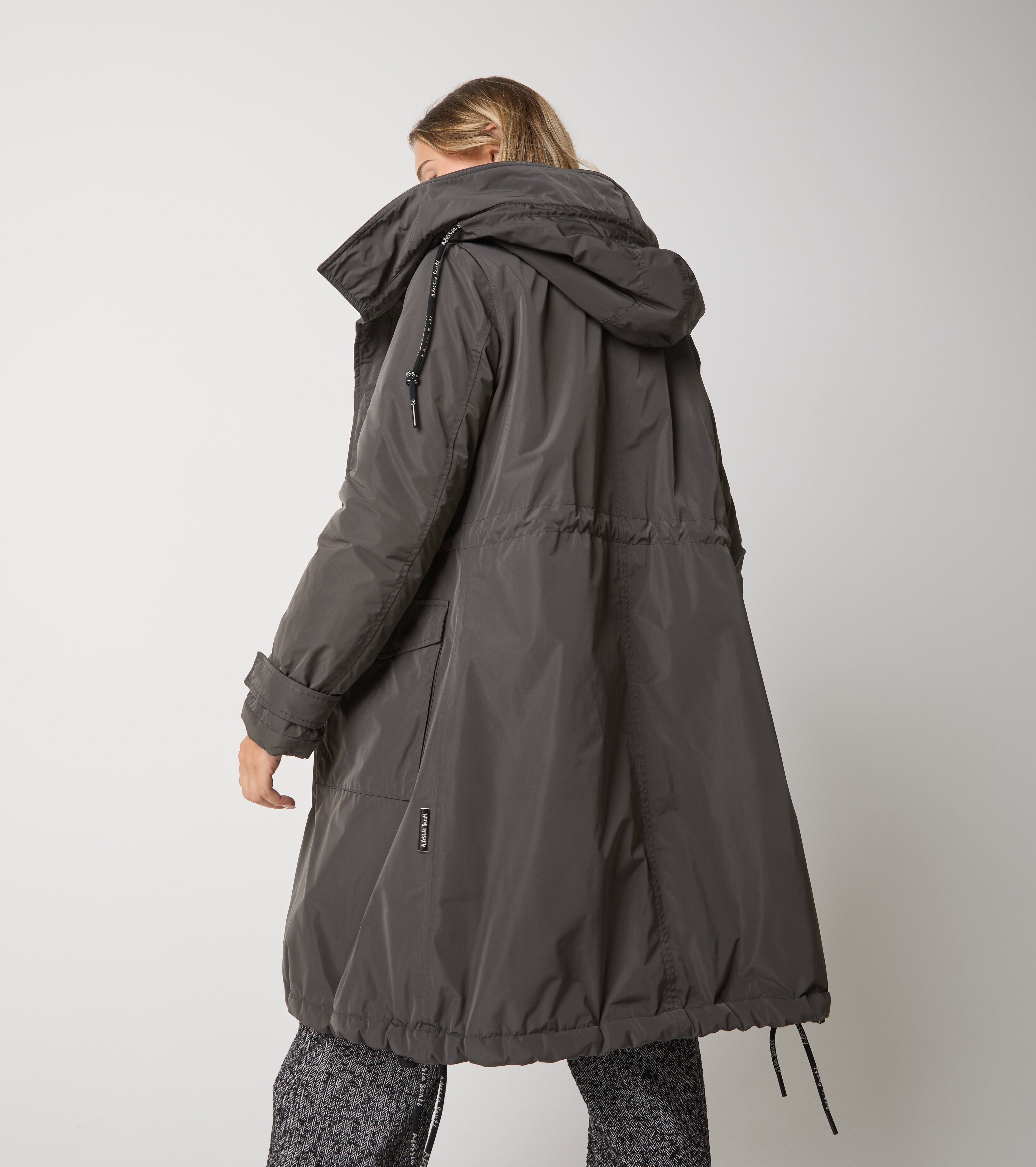 Parka in nylon con cappuccio