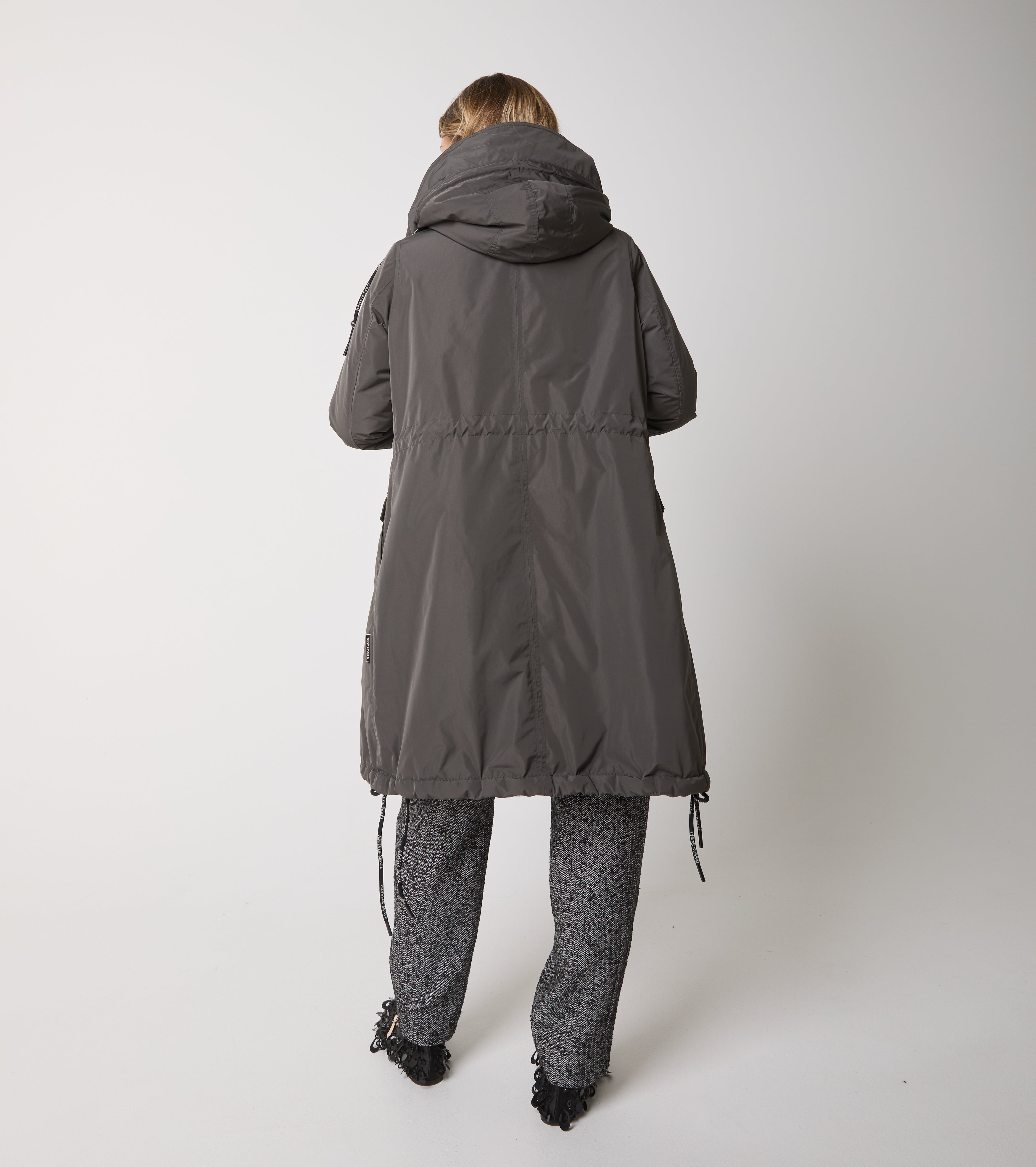 Parka in nylon con cappuccio