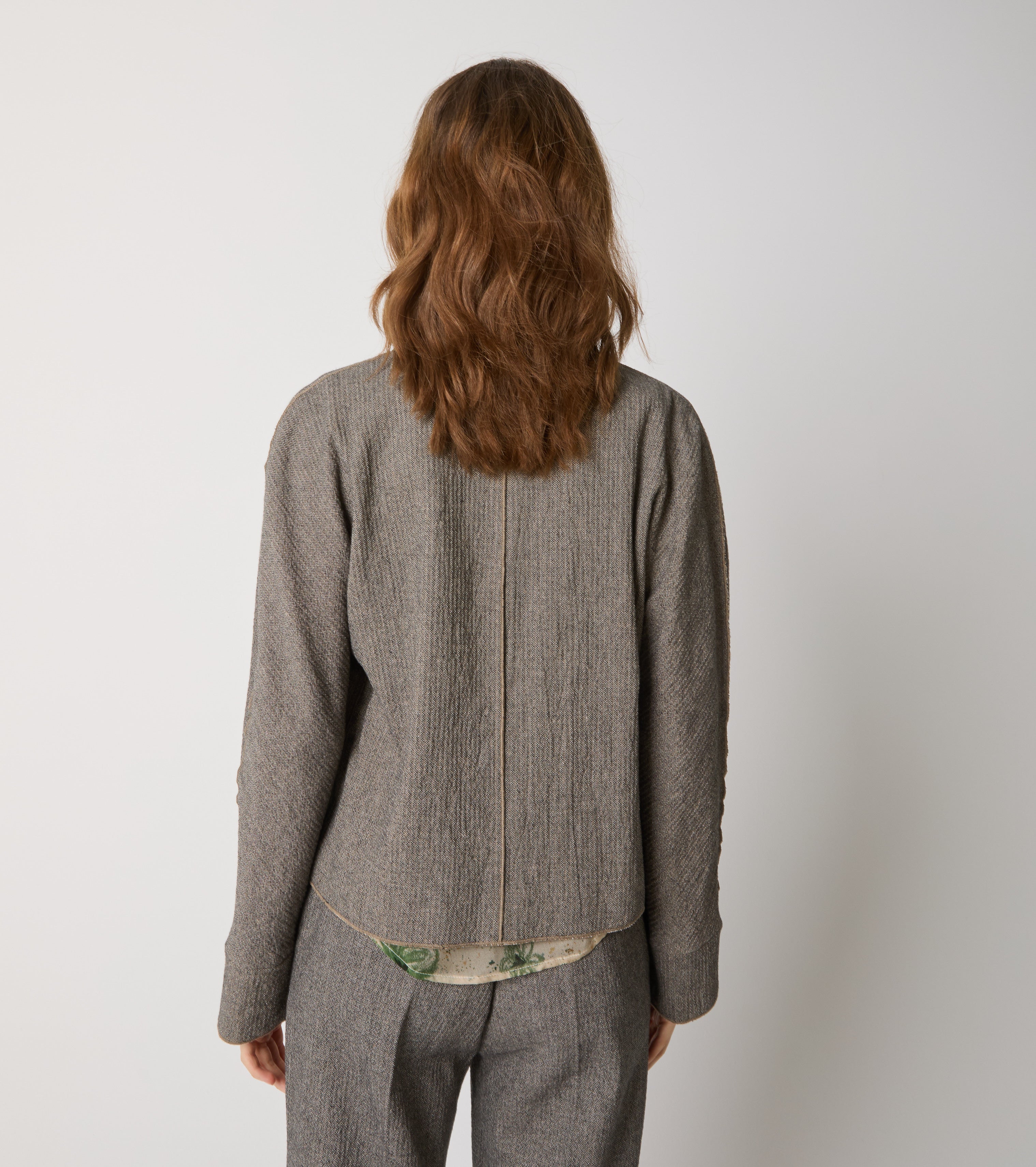 Blazer i stretch-bomuldsblanding
