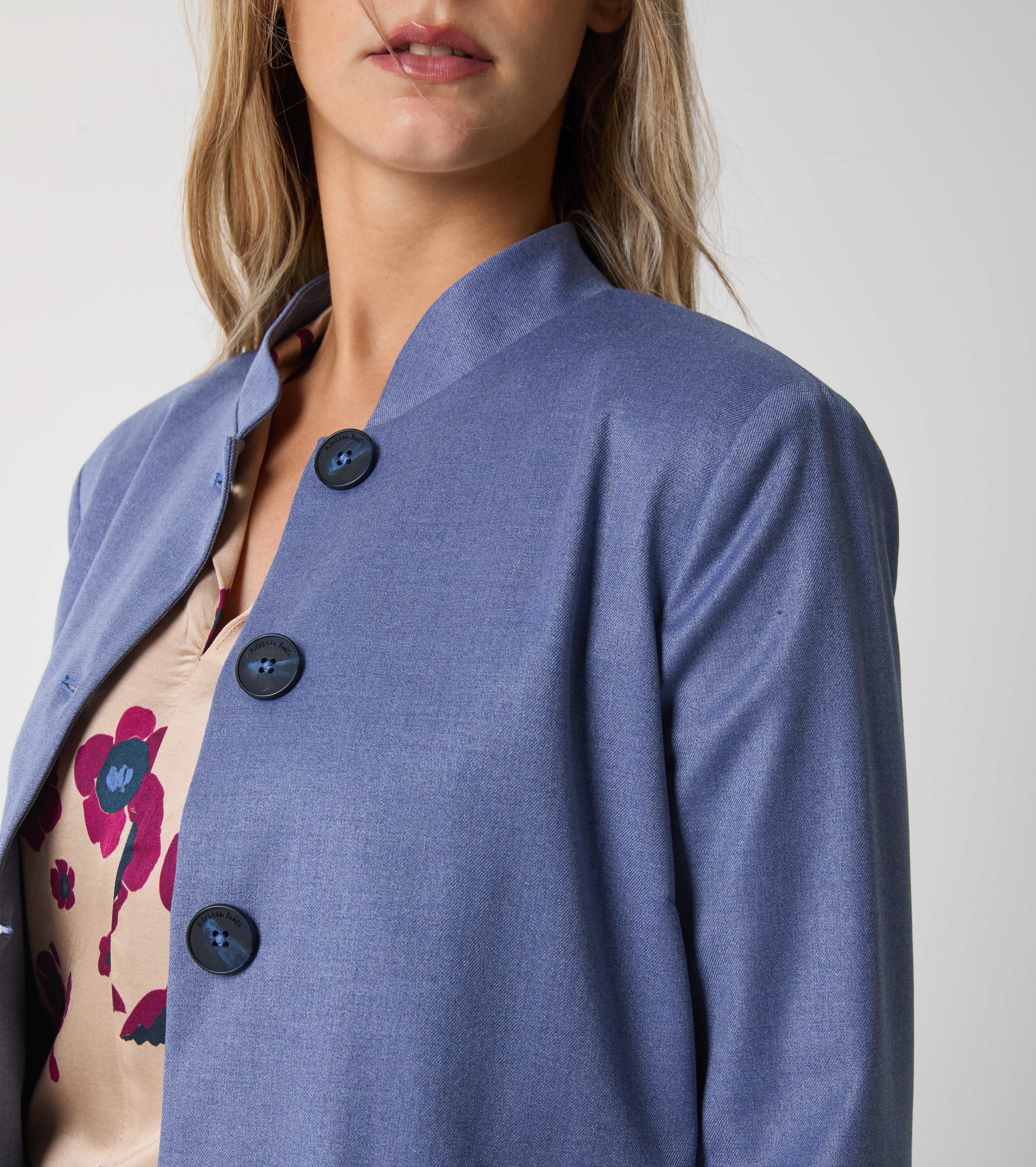 Jacket with mandarin collar