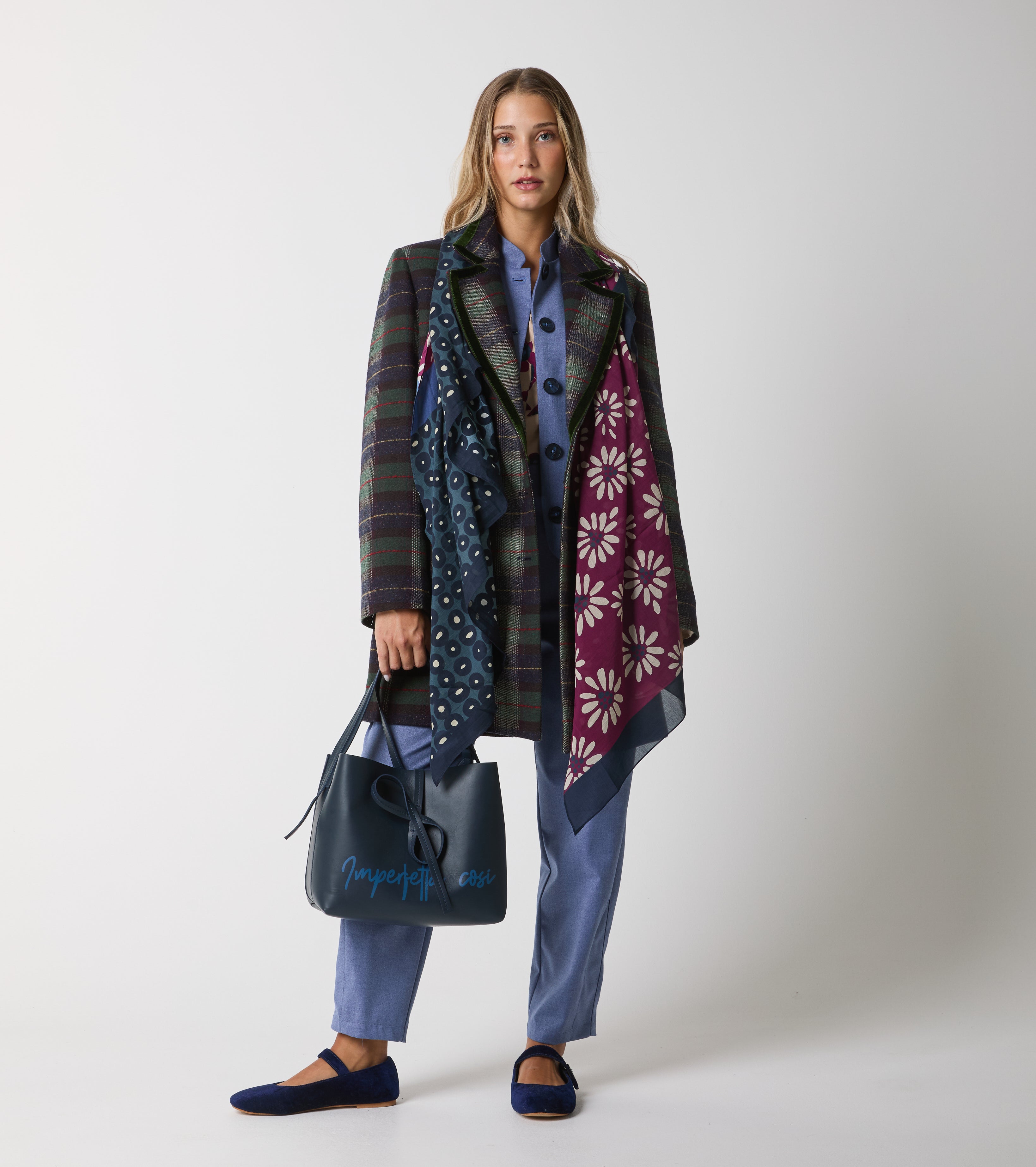 Jacket with mandarin collar