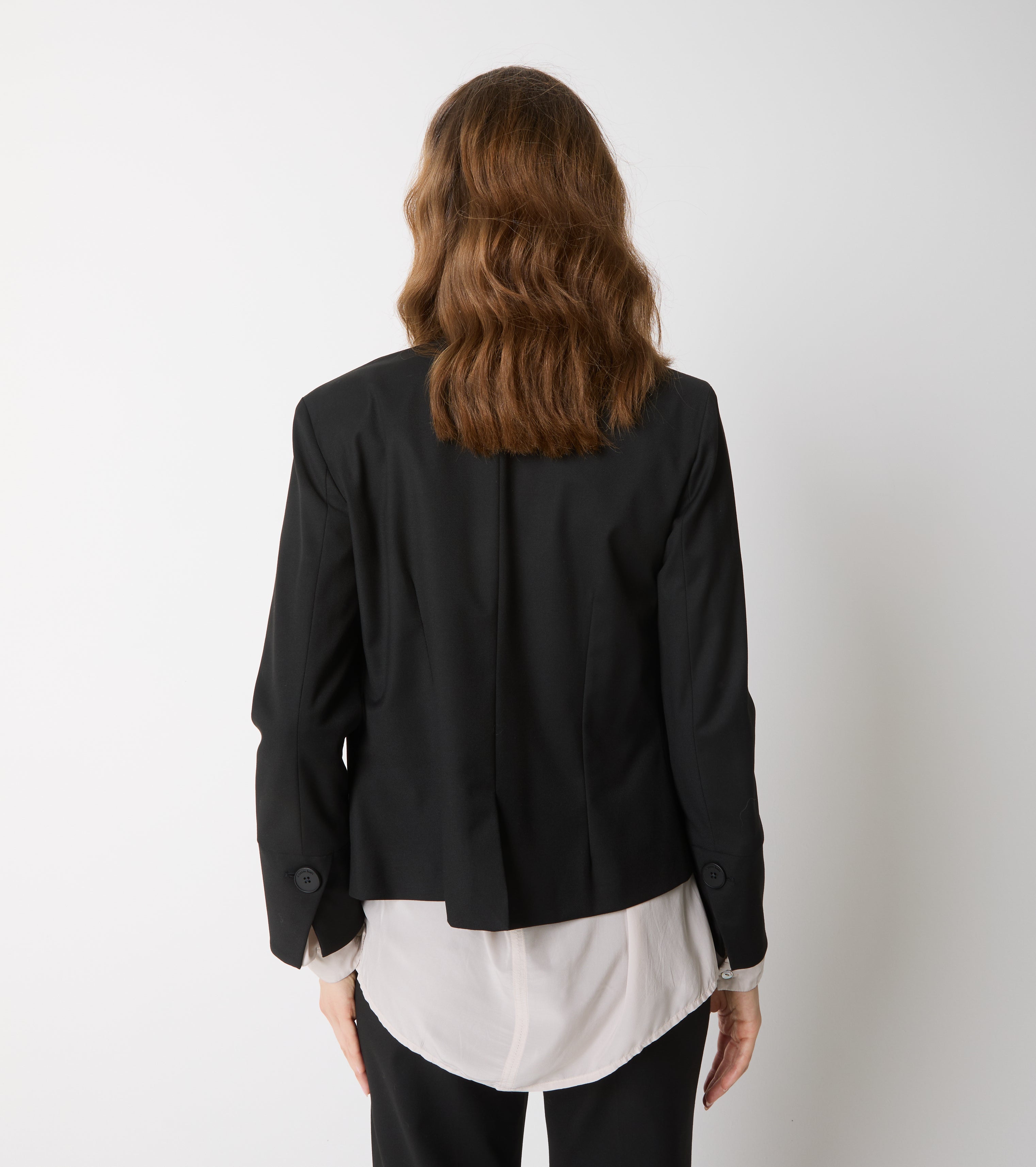 Jacket with mandarin collar