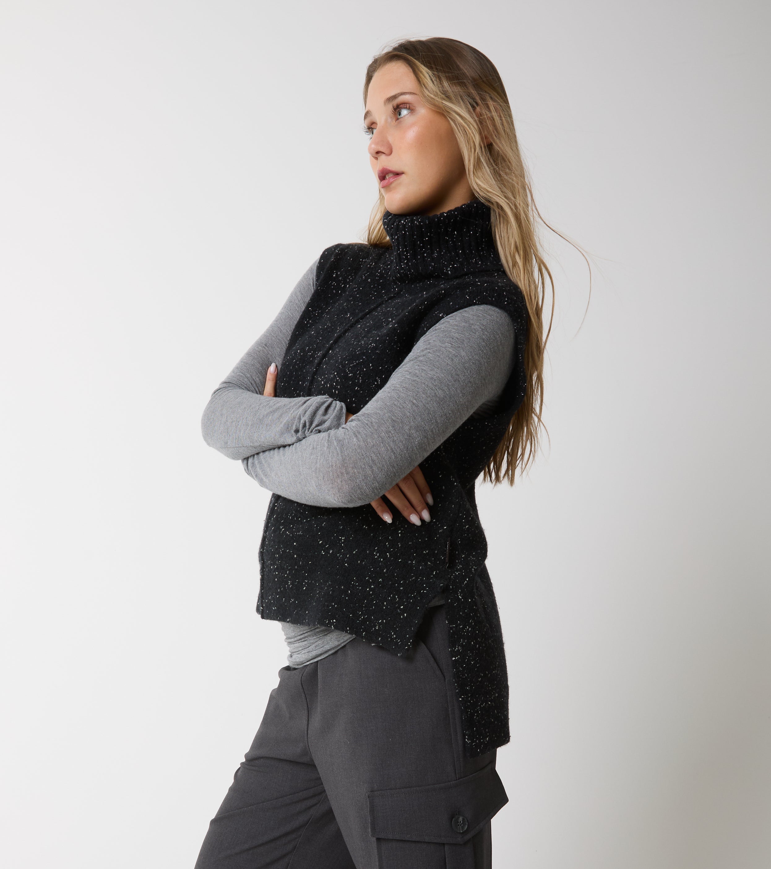 Top in maglia di lana