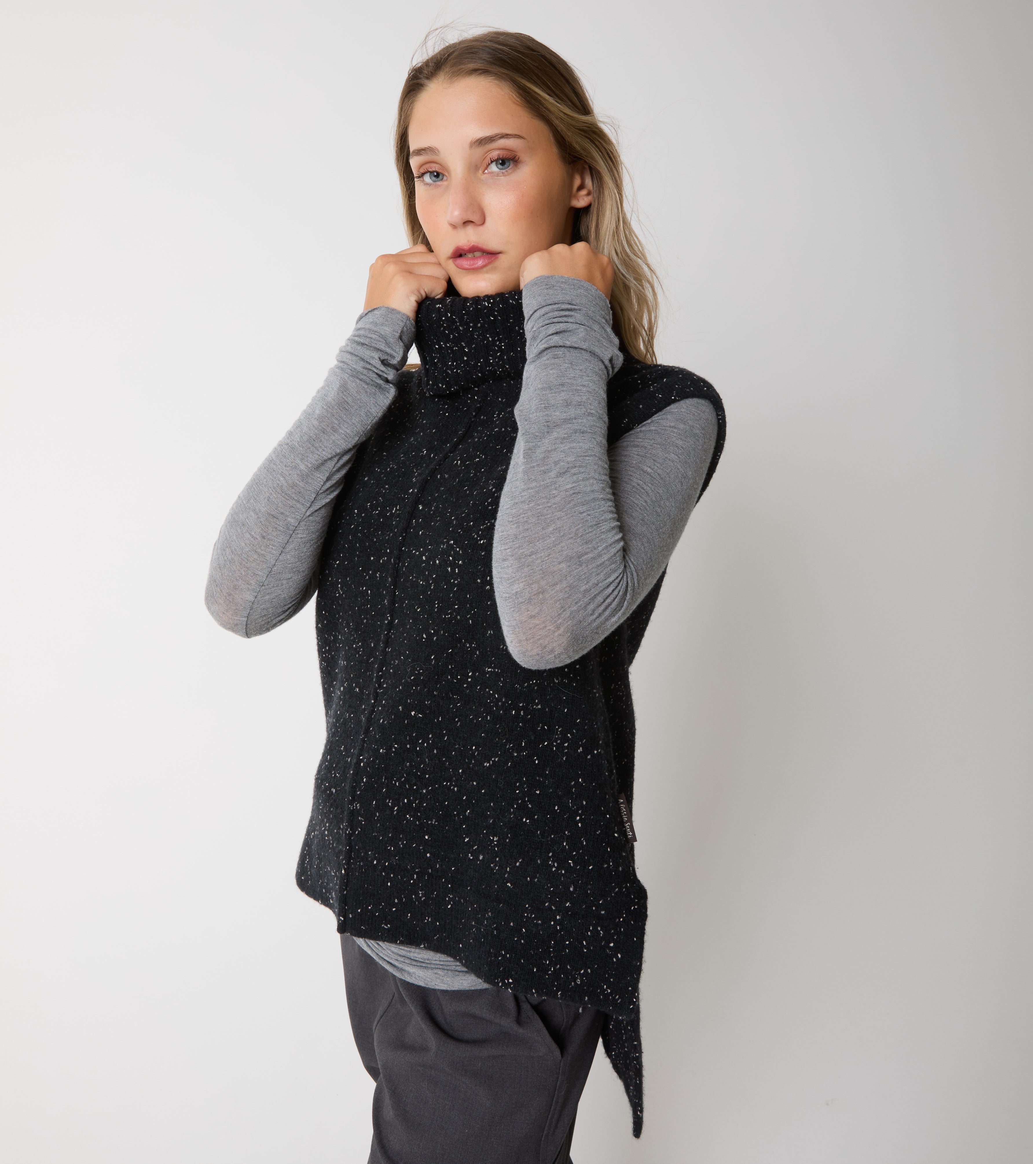 Top in maglia di lana