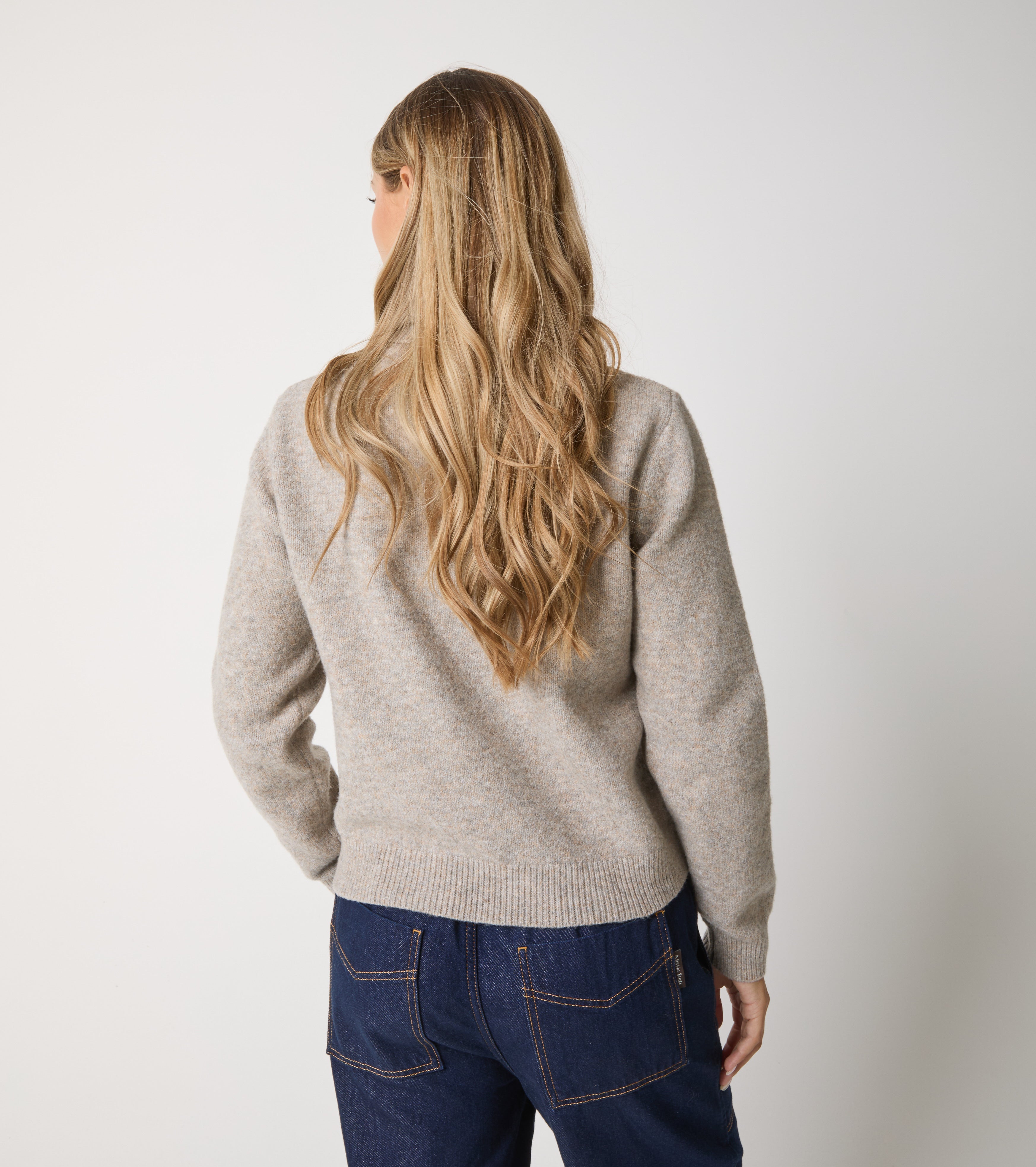 Wool turtleneck with lettering