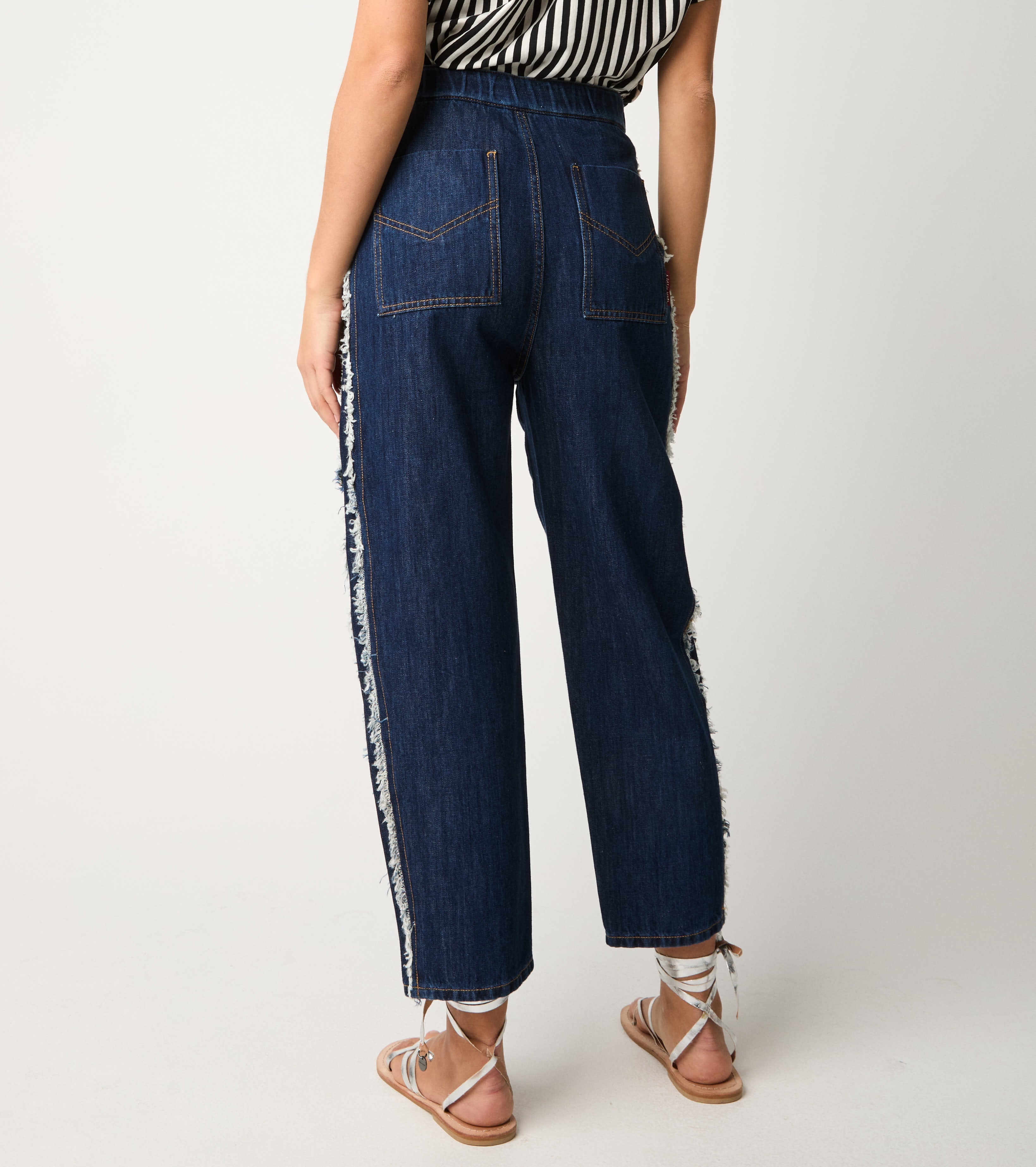 Jeans workwear sfrangiato unico
