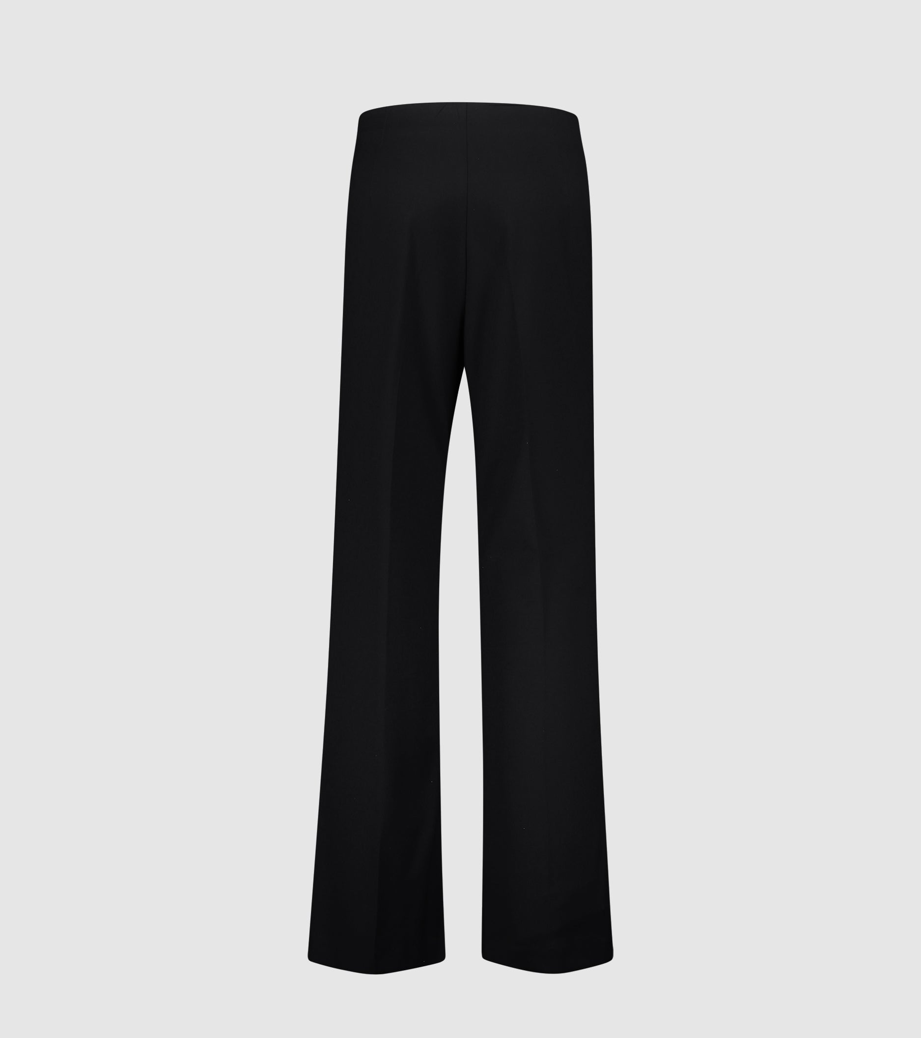 Pantaloni flare con piega stirata