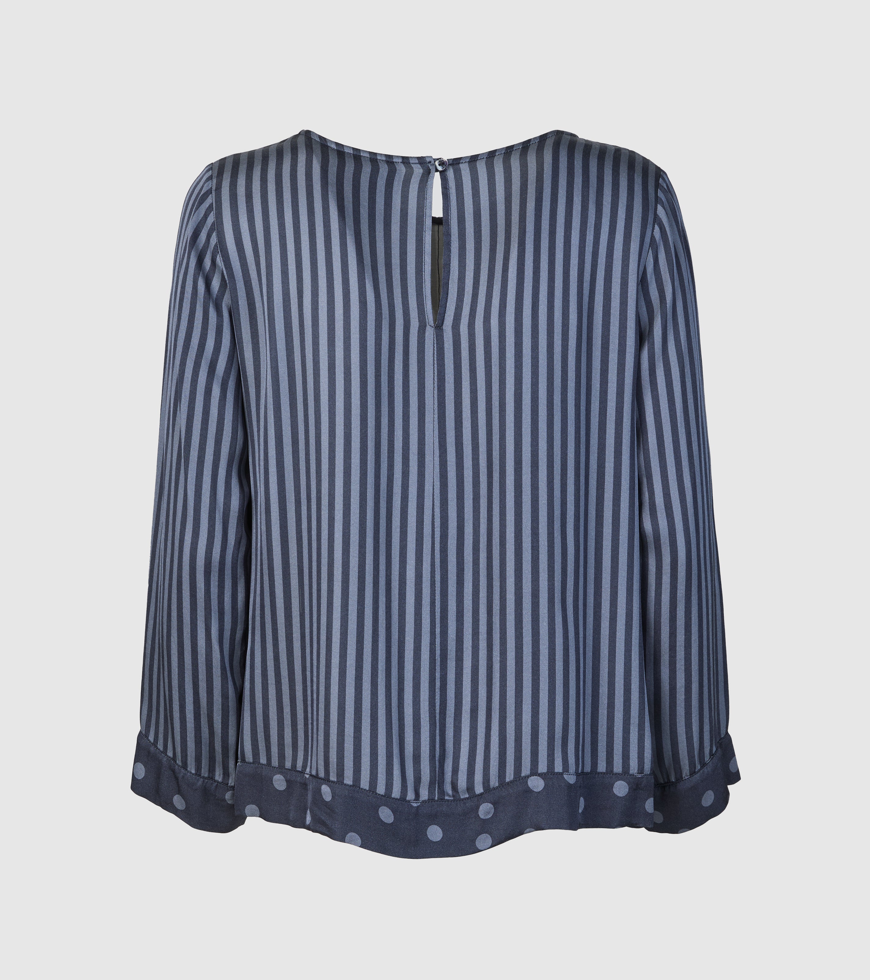 Stribet bluse