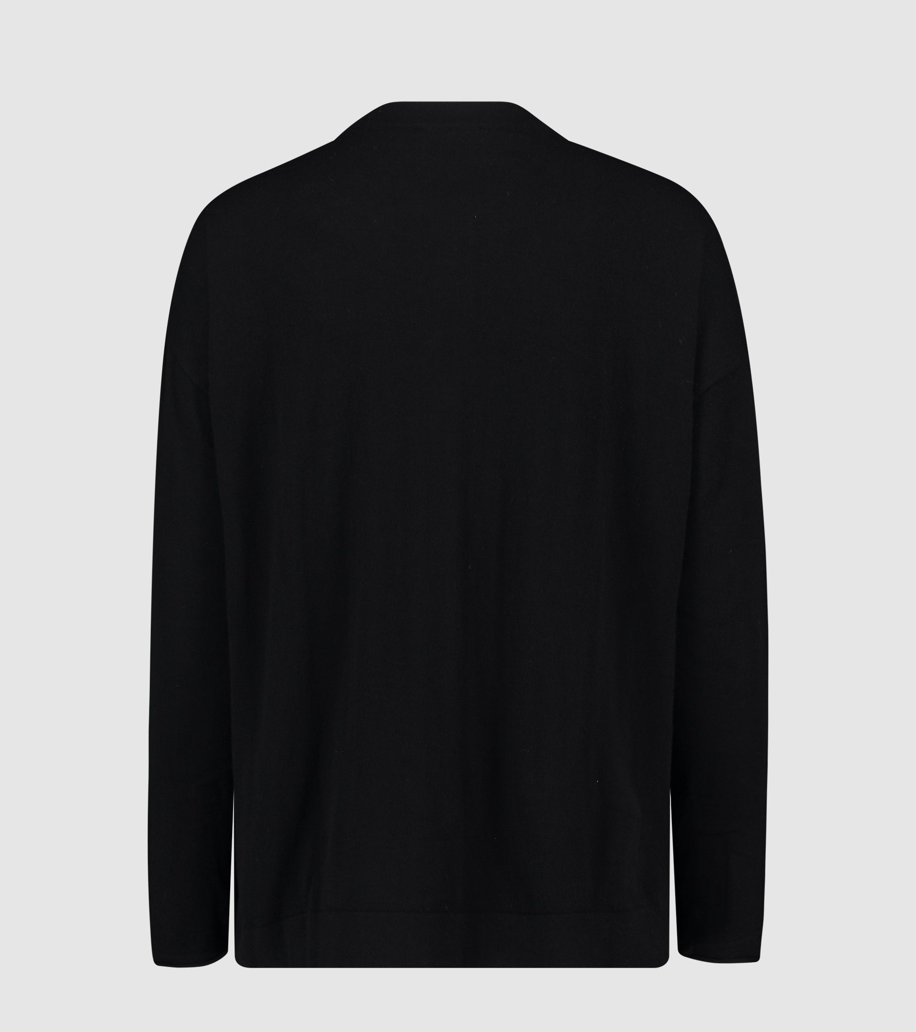 Uldcardigan med lomme og knapper