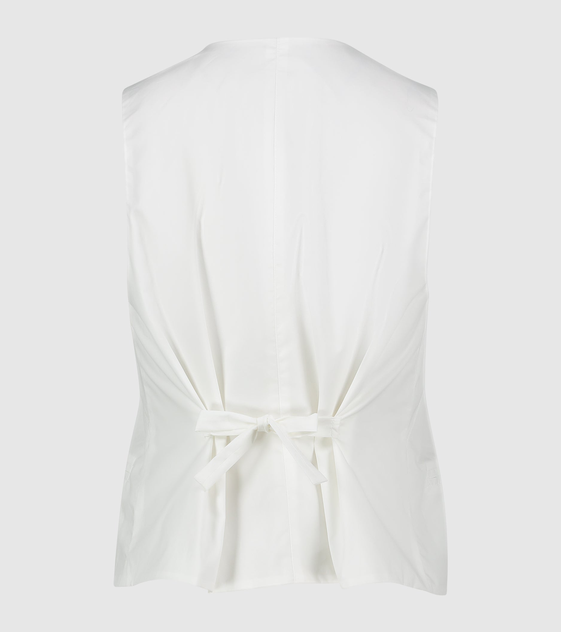 Gilet doppiopetto con tasche burro