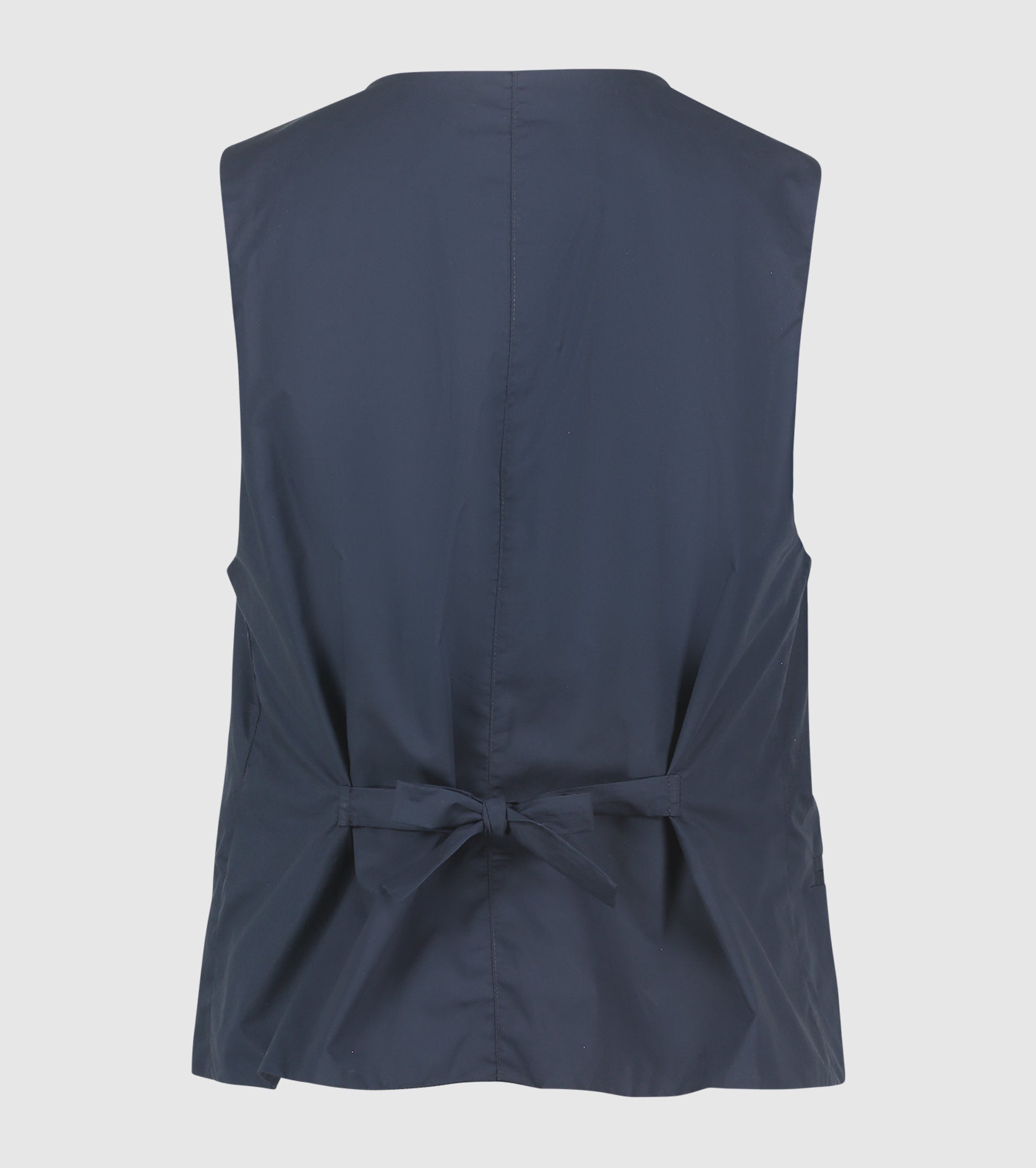 Double-breasted waistcoat with pockets blue