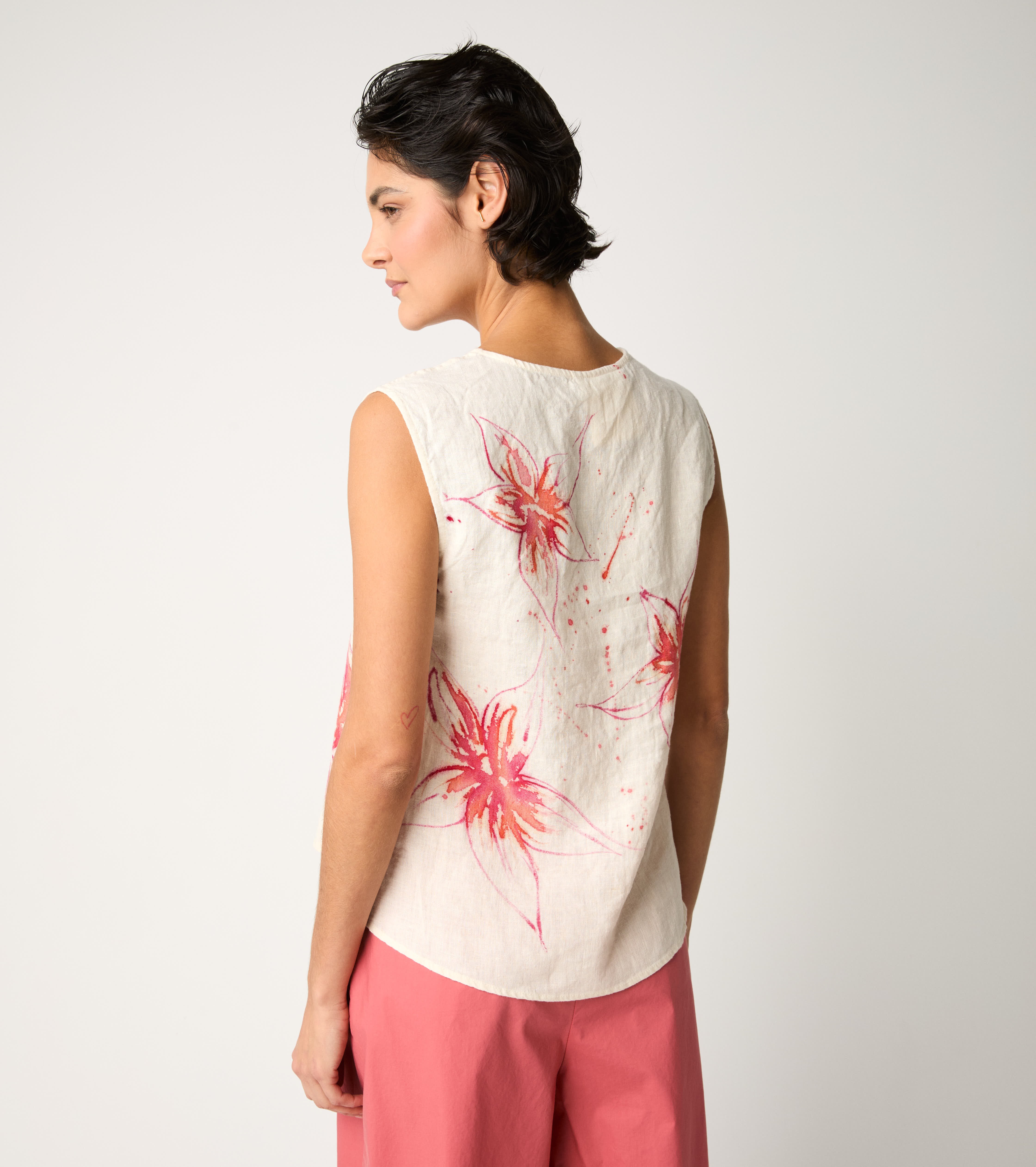 Top con stampa floreale fiori
