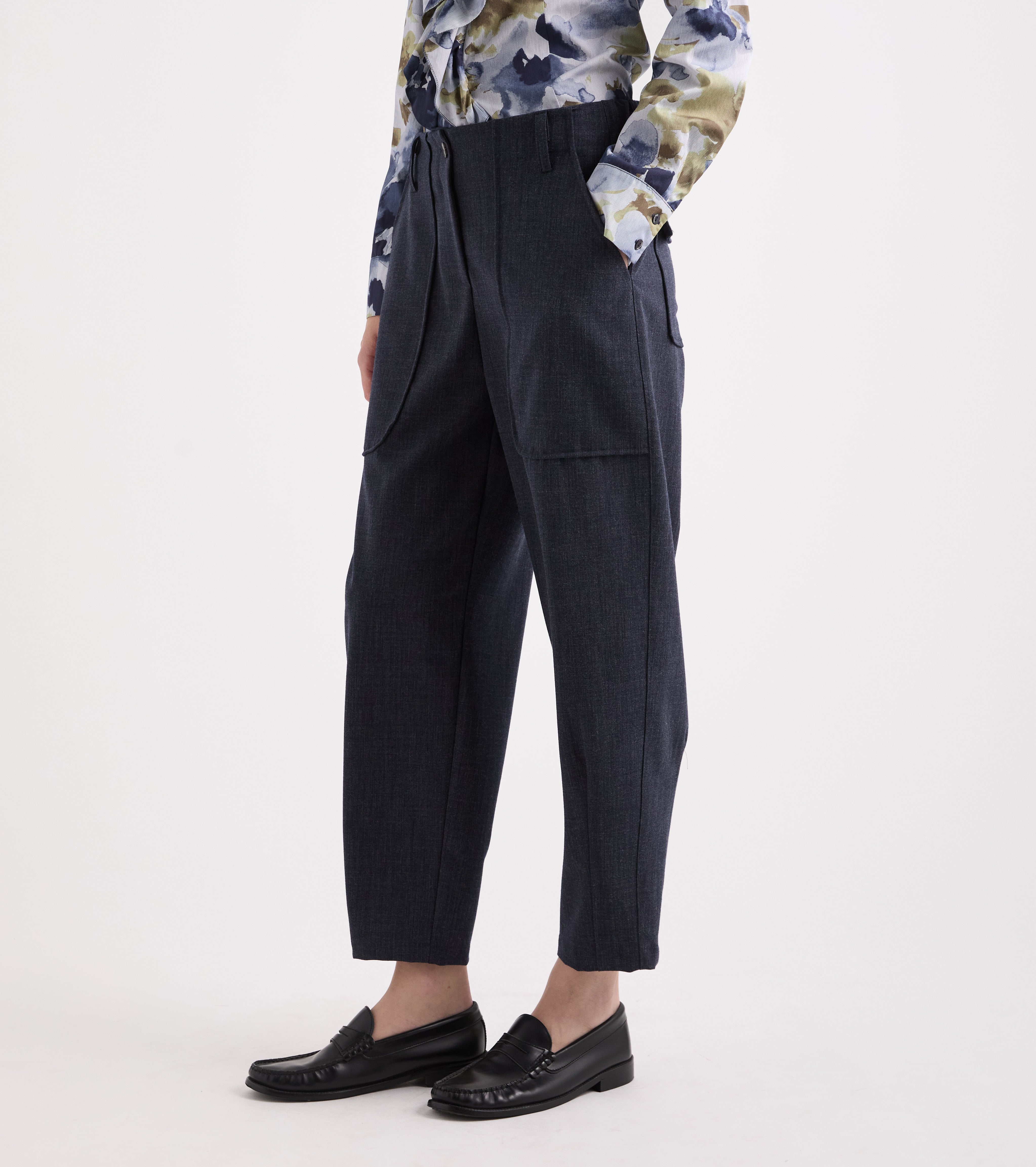 Pantaloni stretch in viscosa