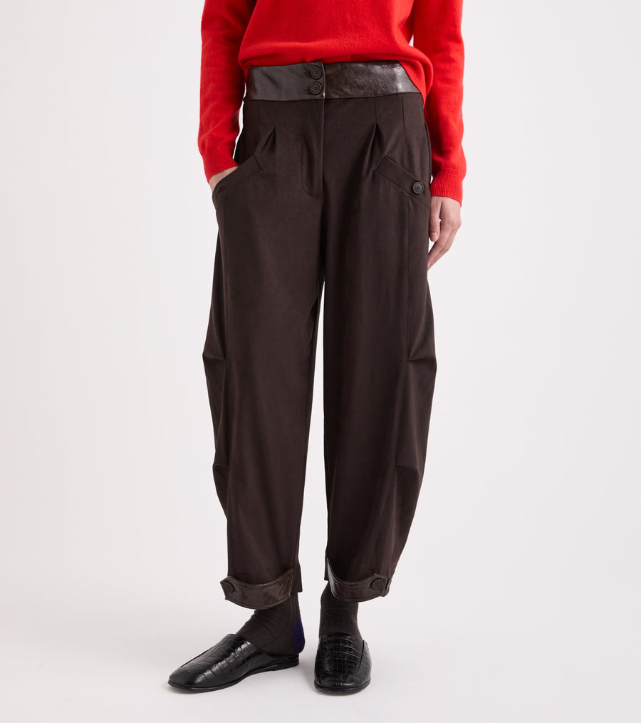Pantaloni balloon con pinces