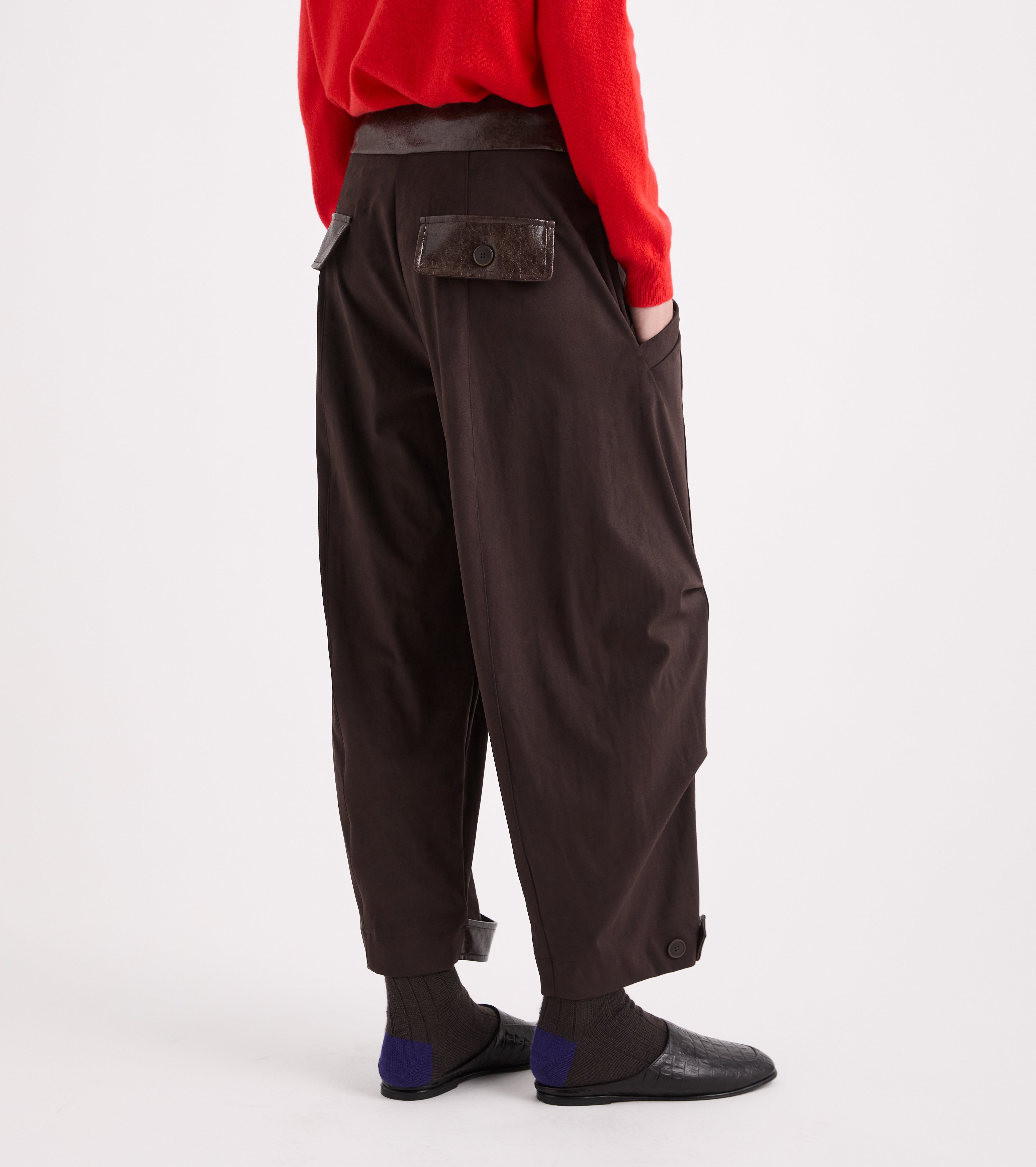 Pantaloni balloon con pinces