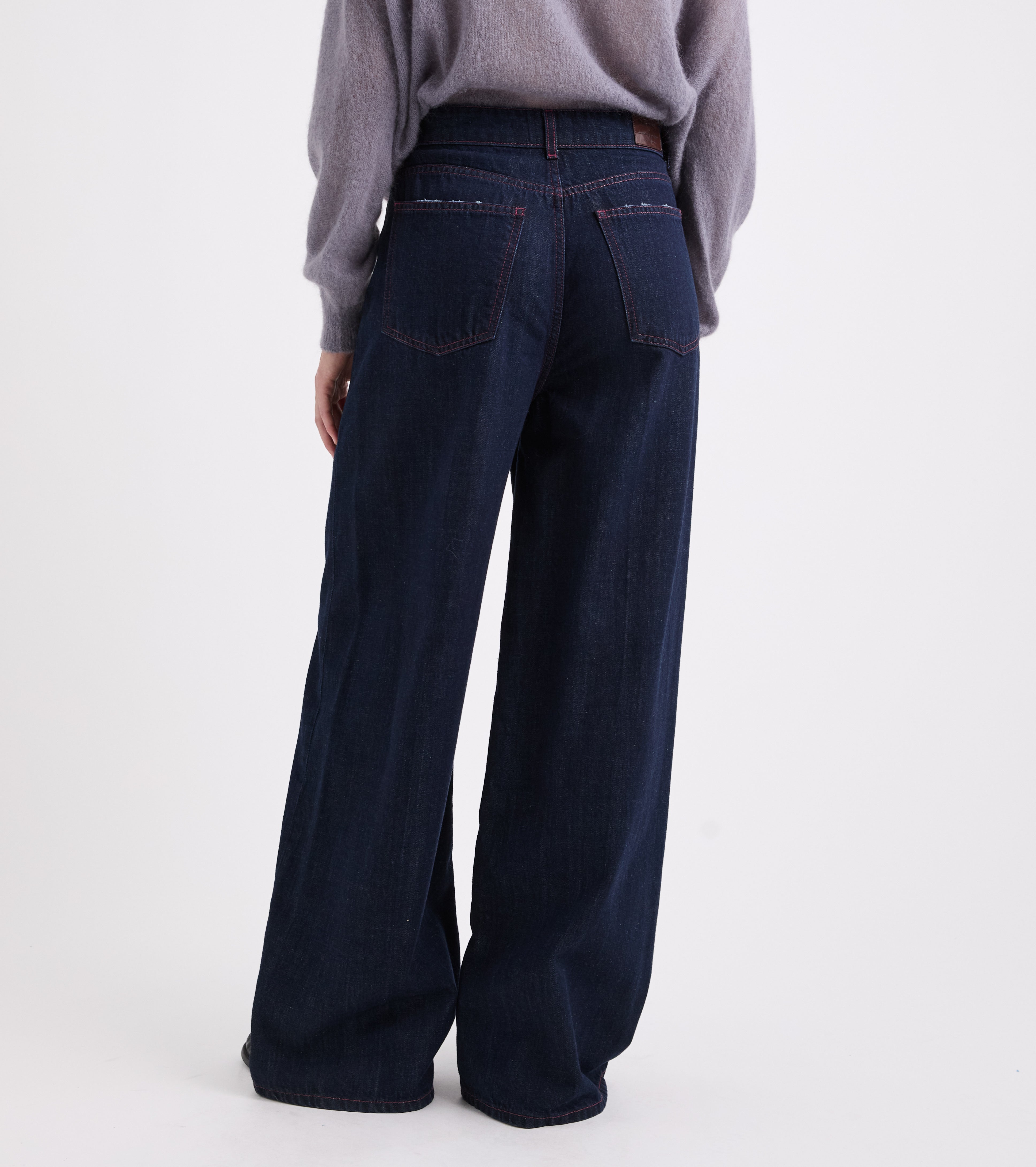 Jeans cinque tasche in cotone multicolor