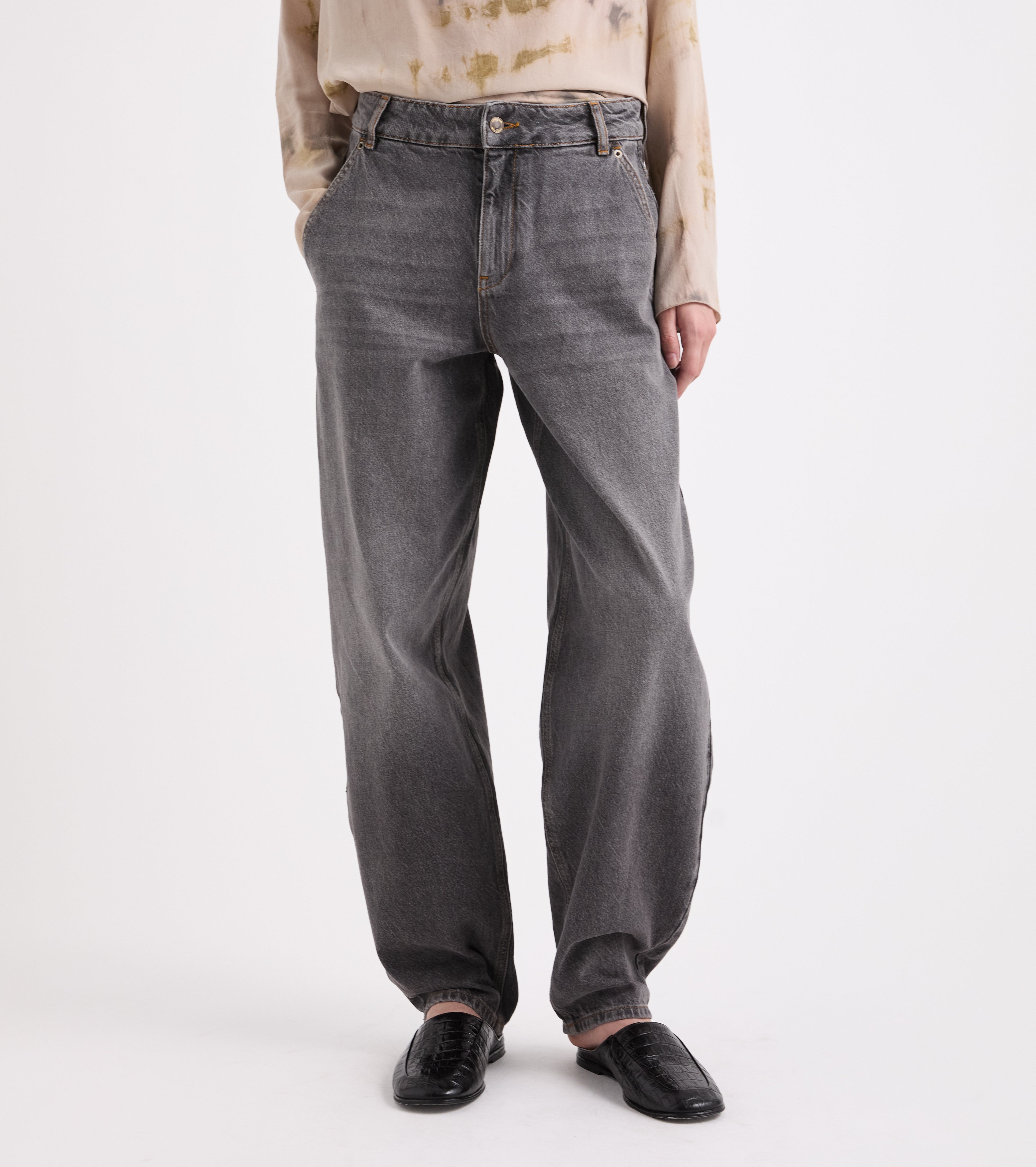 Jeans in cotone vintage washed