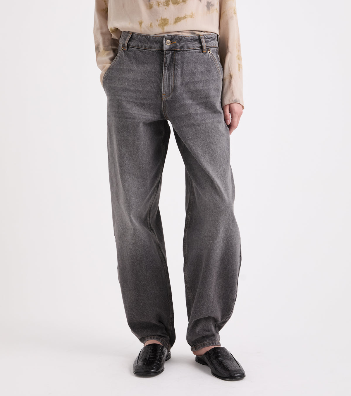 Jeans in cotone vintage washed
