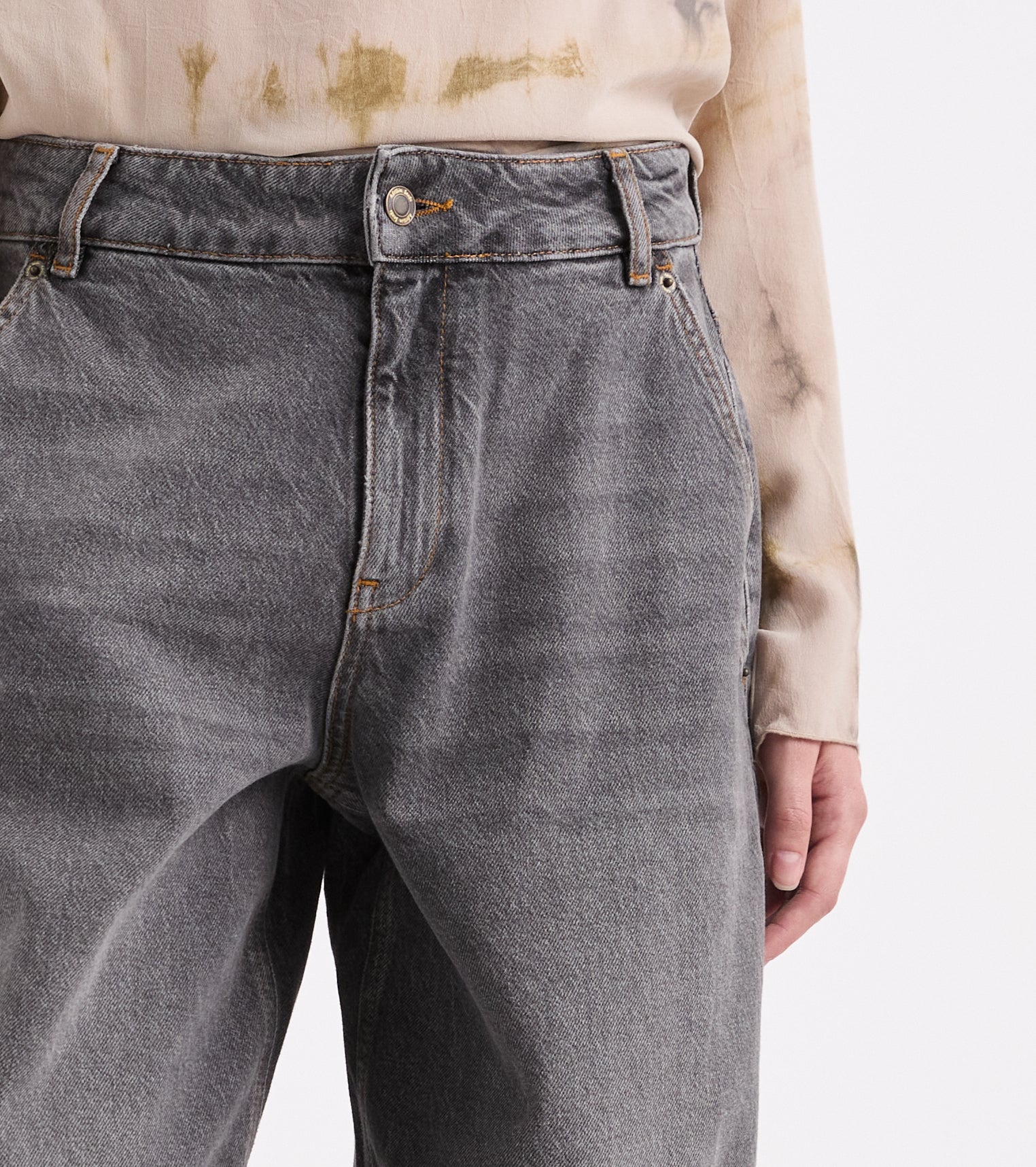 Jeans in cotone vintage washed