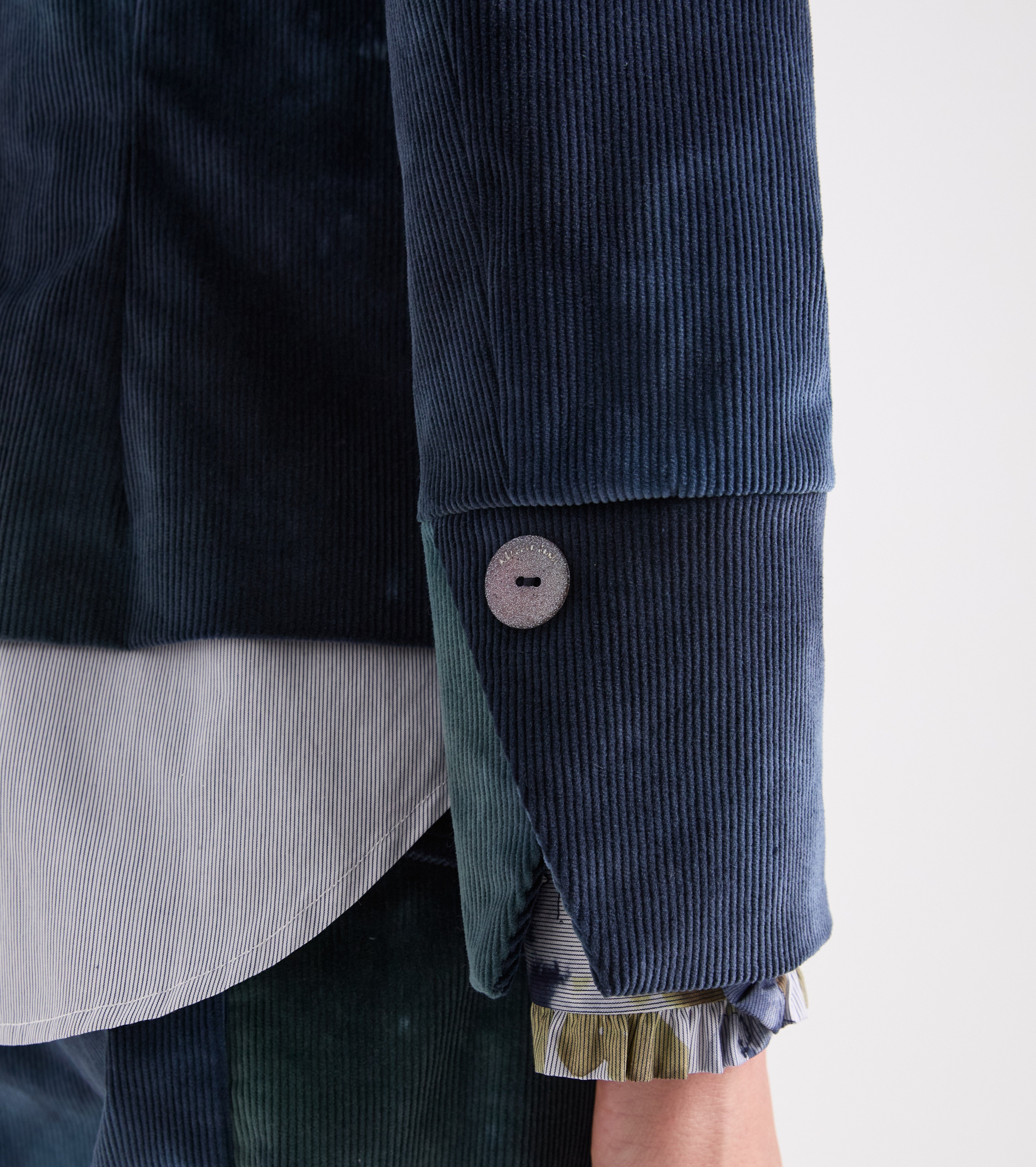 Multicoloured jacket in a multicoloured cotton blend