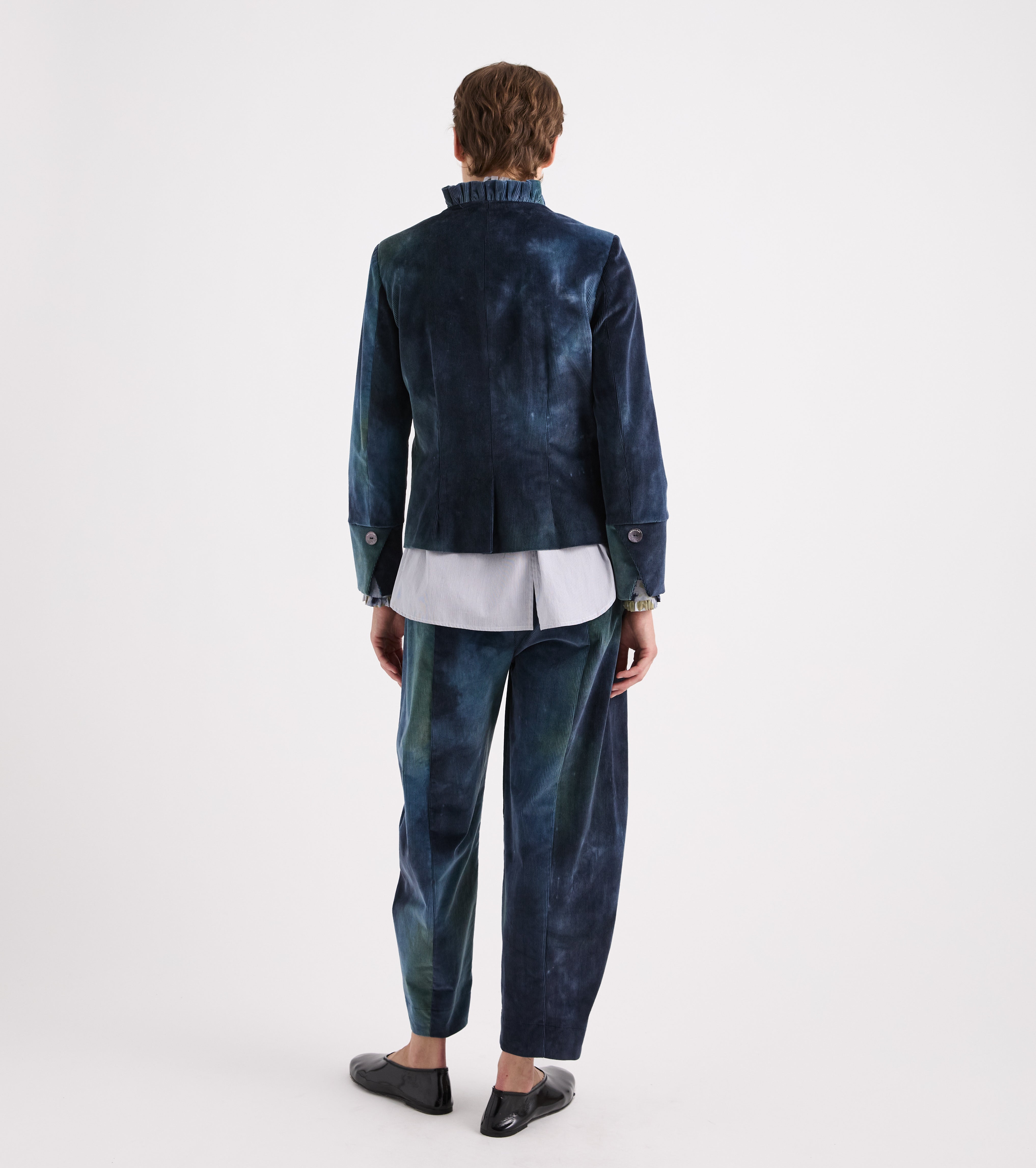 Multicoloured jacket in a multicoloured cotton blend