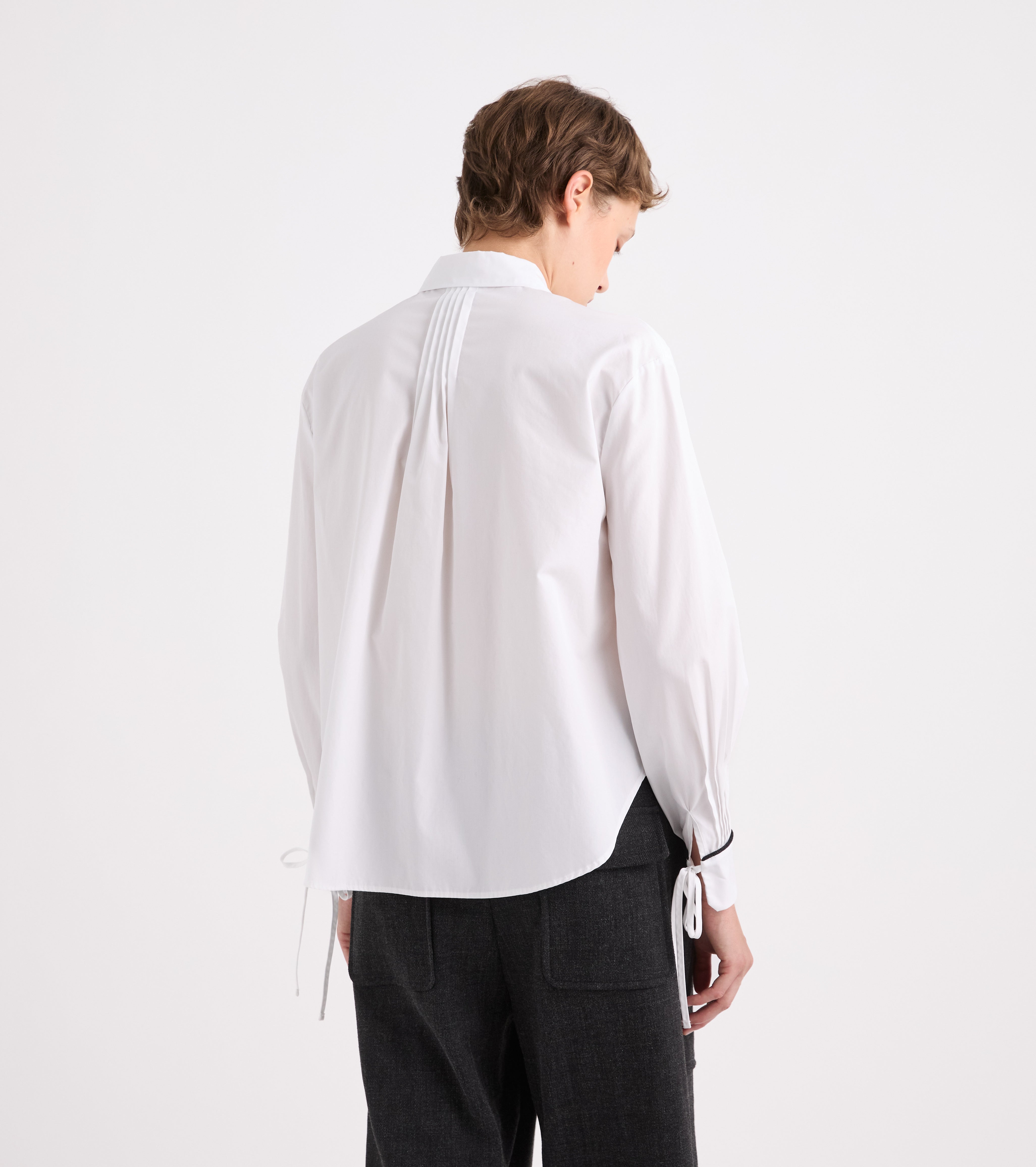 Camicia con dettagli in lurex