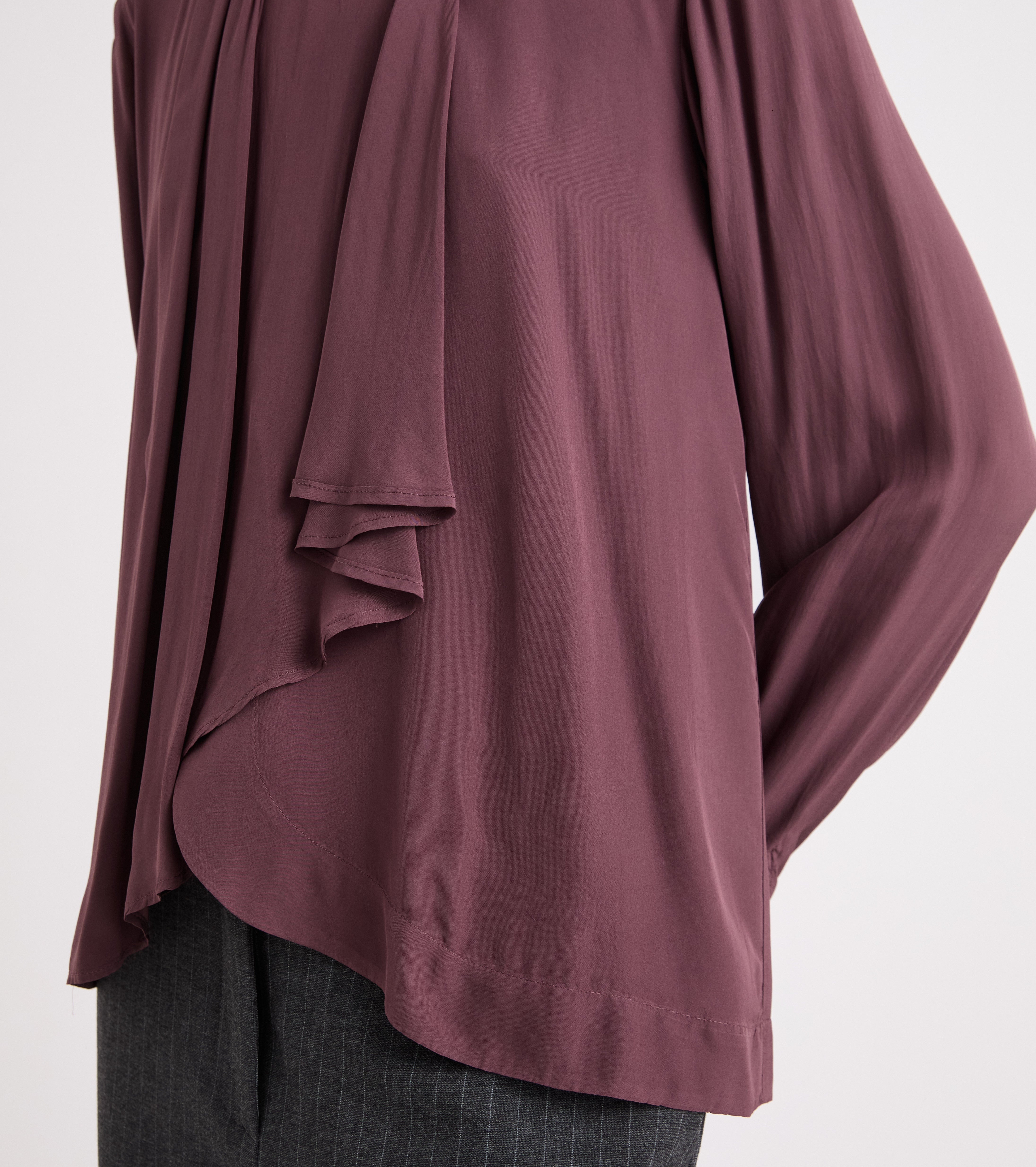 Blusa de viscosa con drapeado «succo»