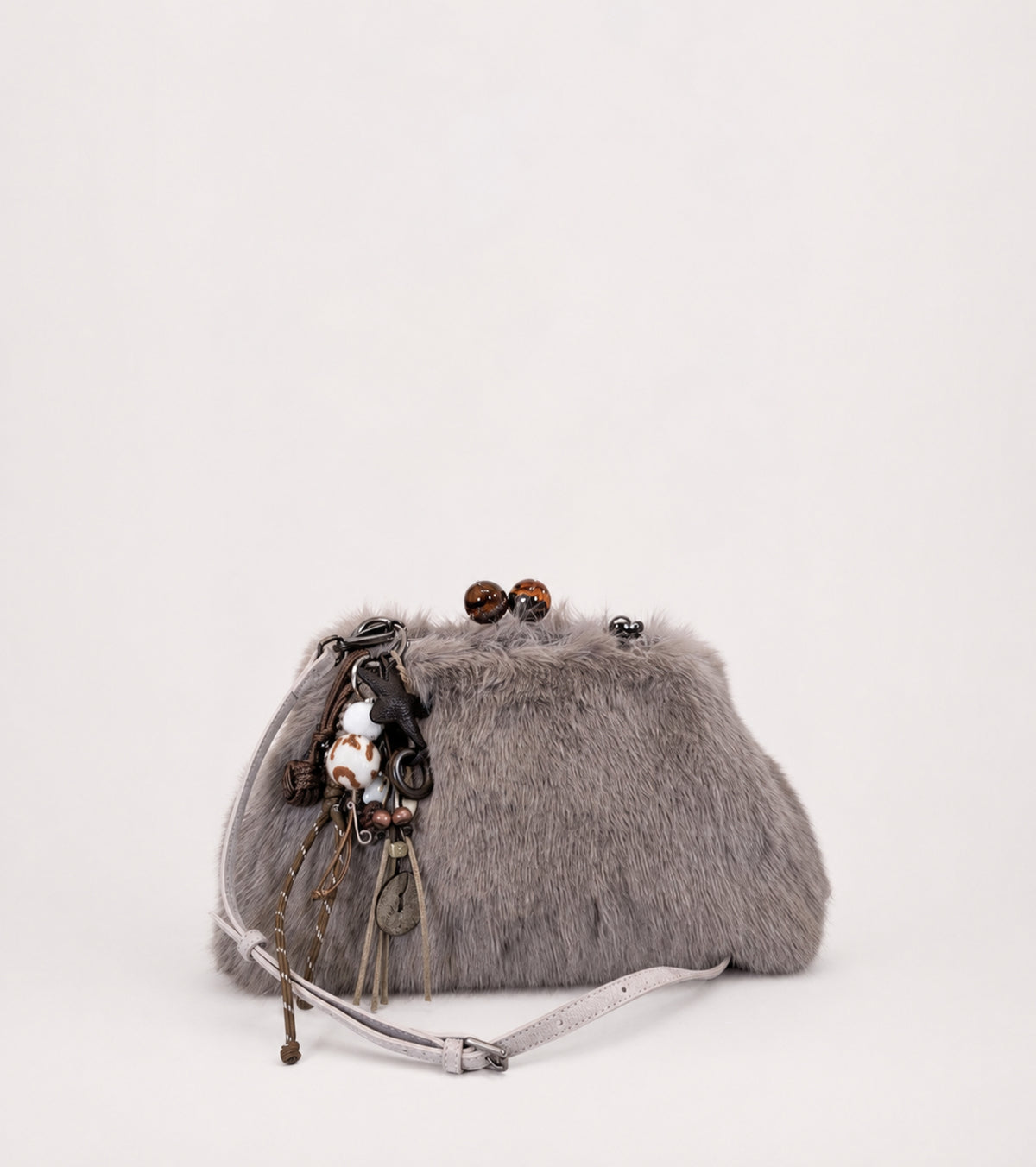 Borsa crossbody con charms ombra