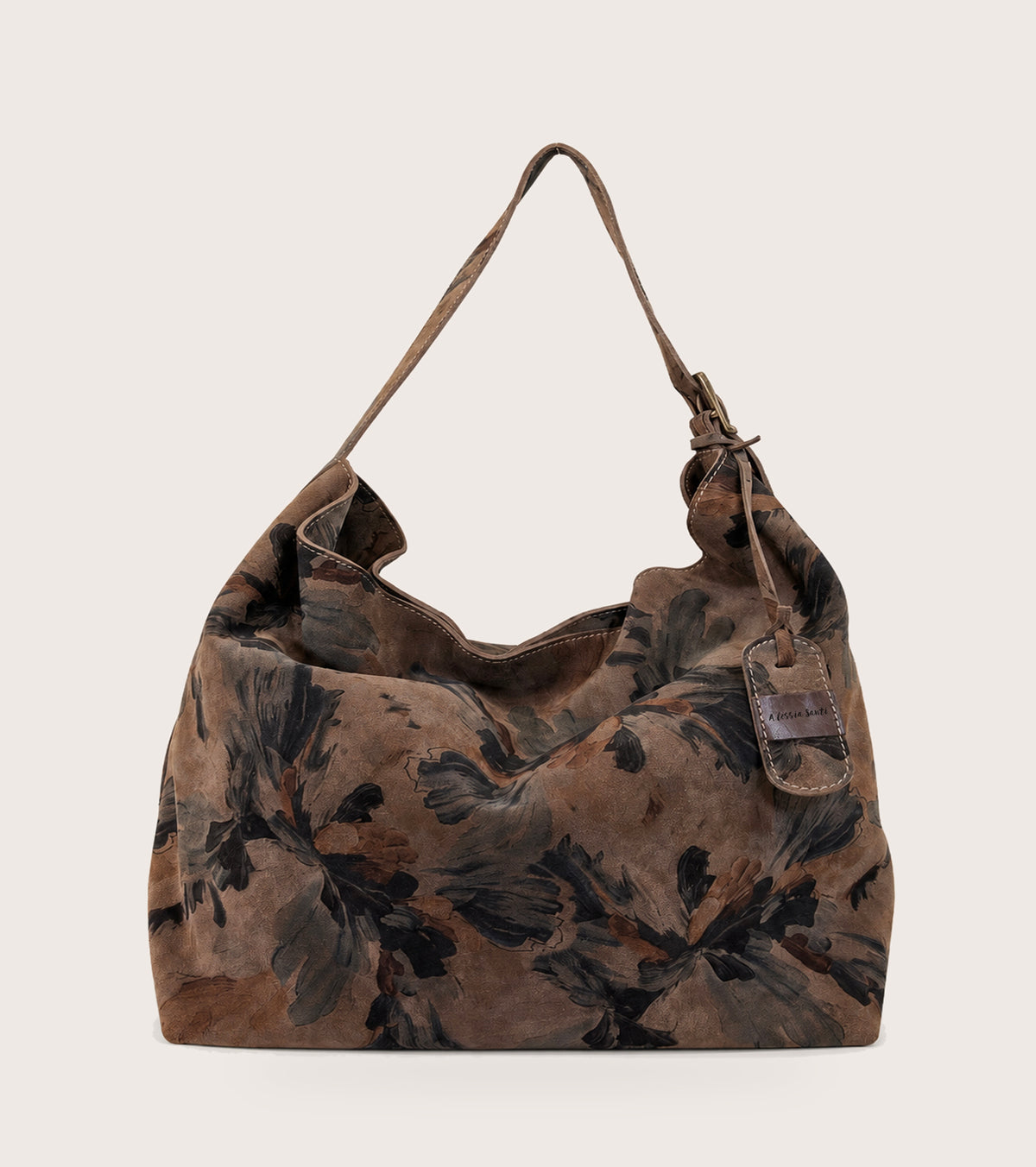 Bolso de hombro con estampado floral multicolor