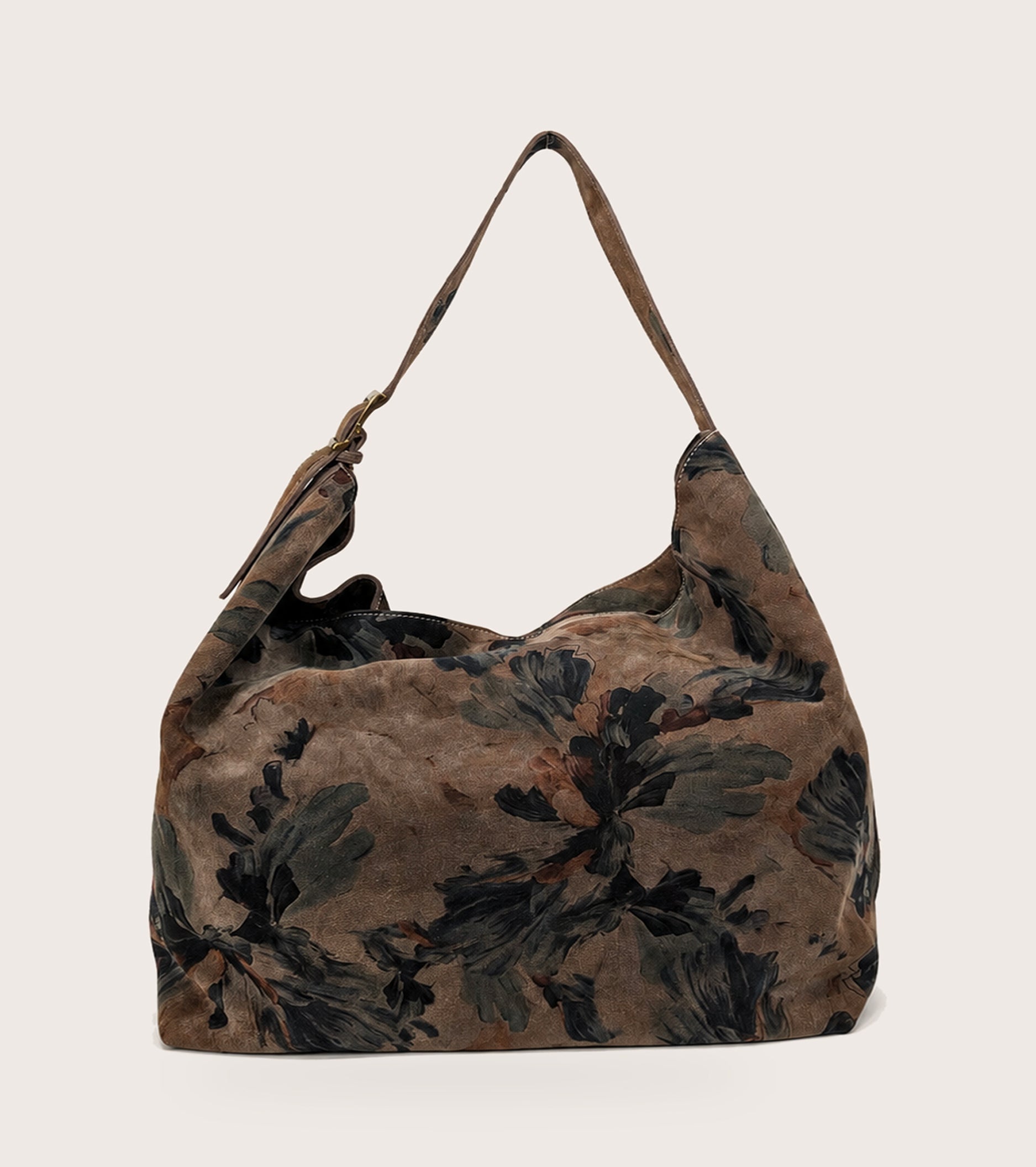 Bolso de hombro con estampado floral multicolor