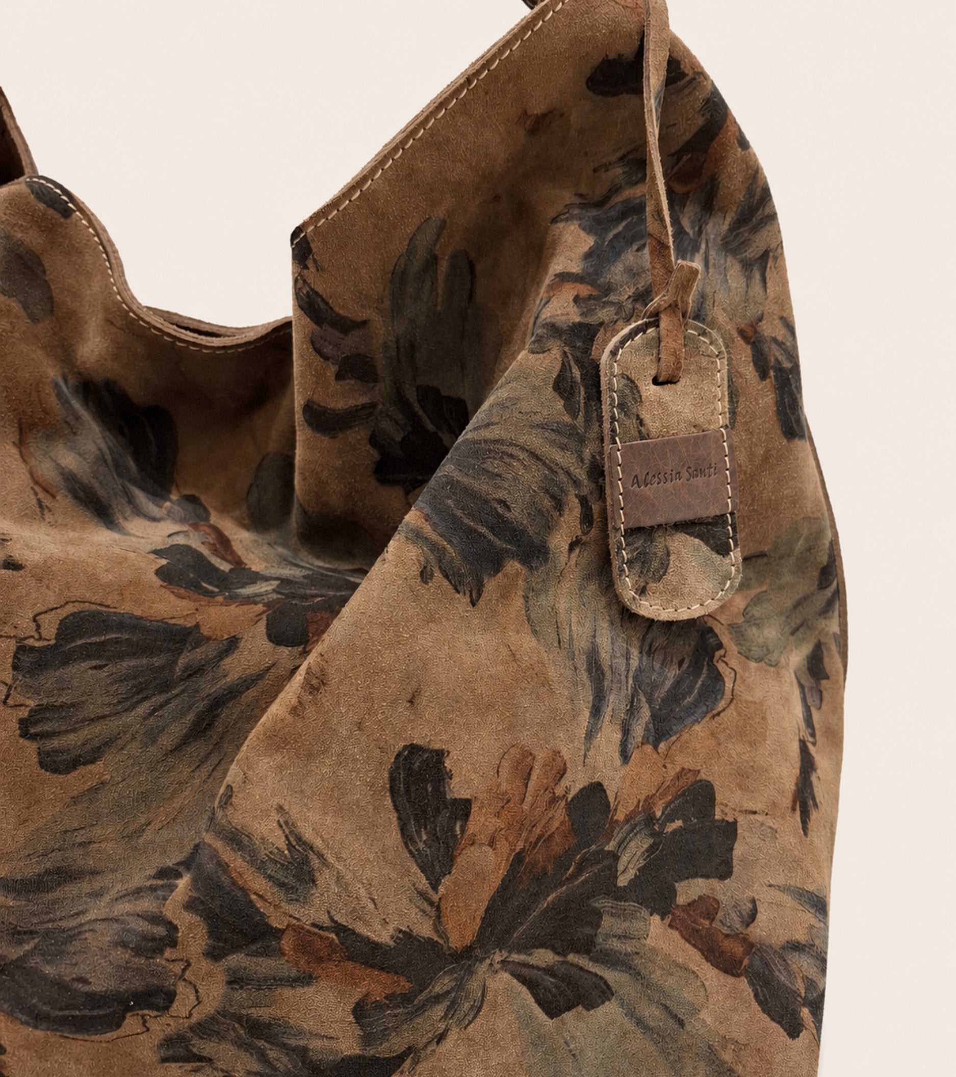 Bolso de hombro con estampado floral multicolor