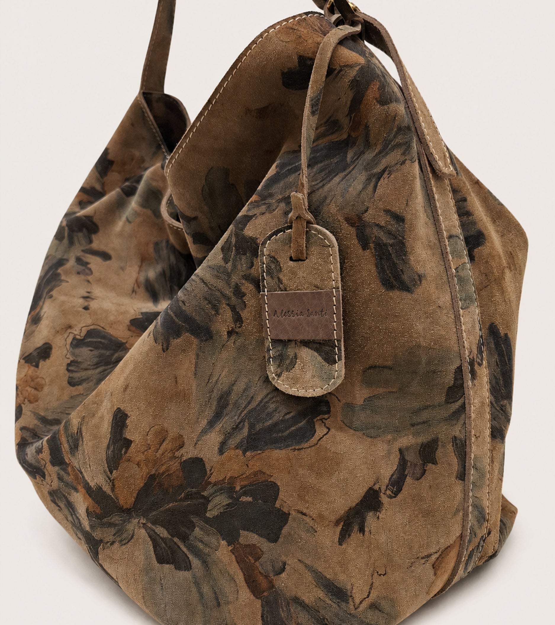Bolso de hombro con estampado floral multicolor