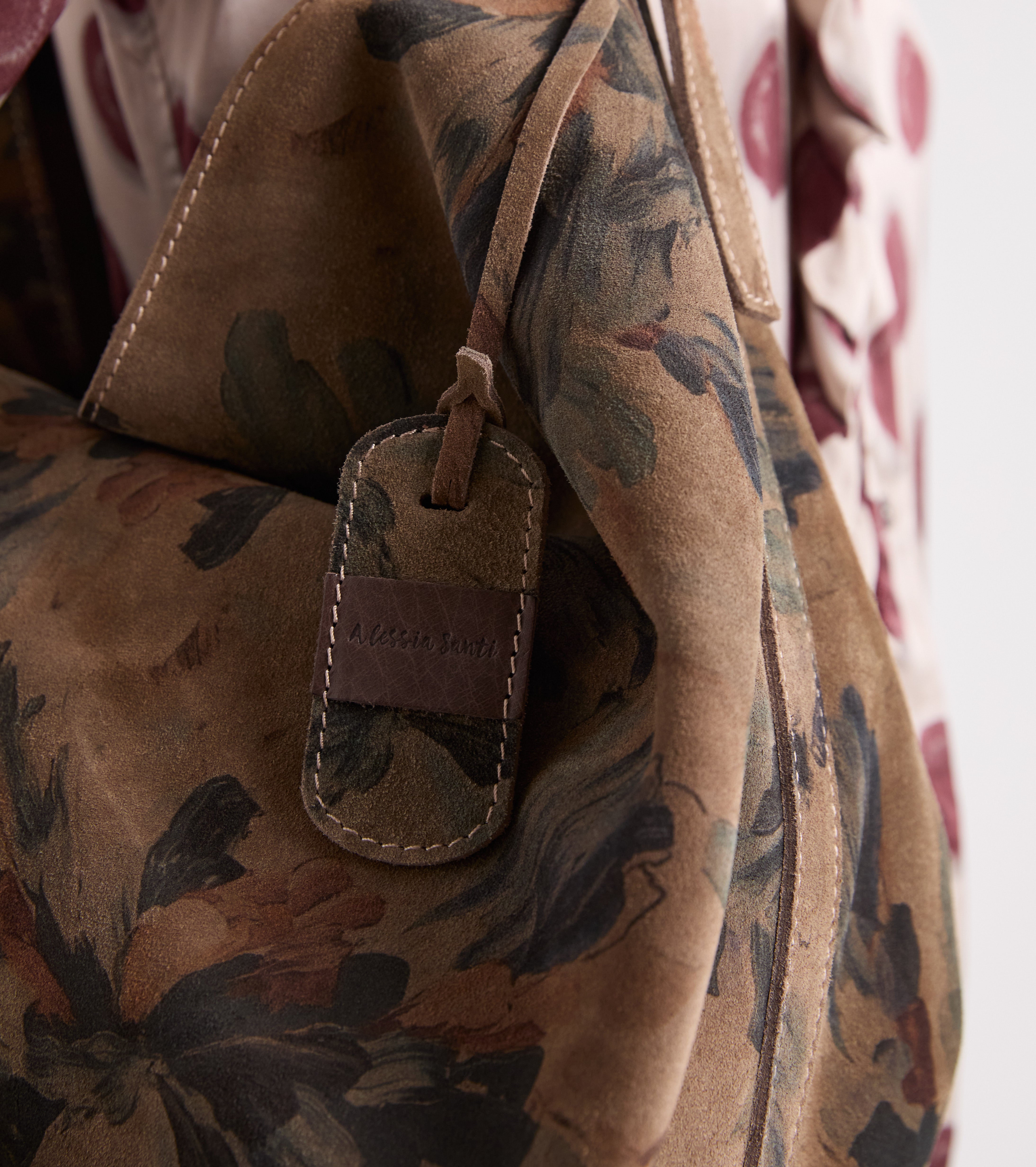 Bolso de hombro con estampado floral multicolor