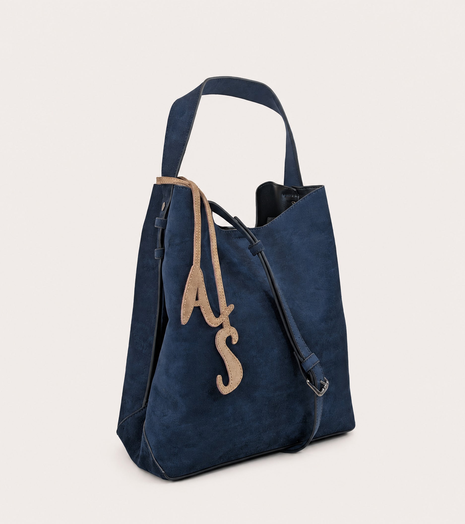 Bolso tipo cubo con colgante AS «Mezzanotte»