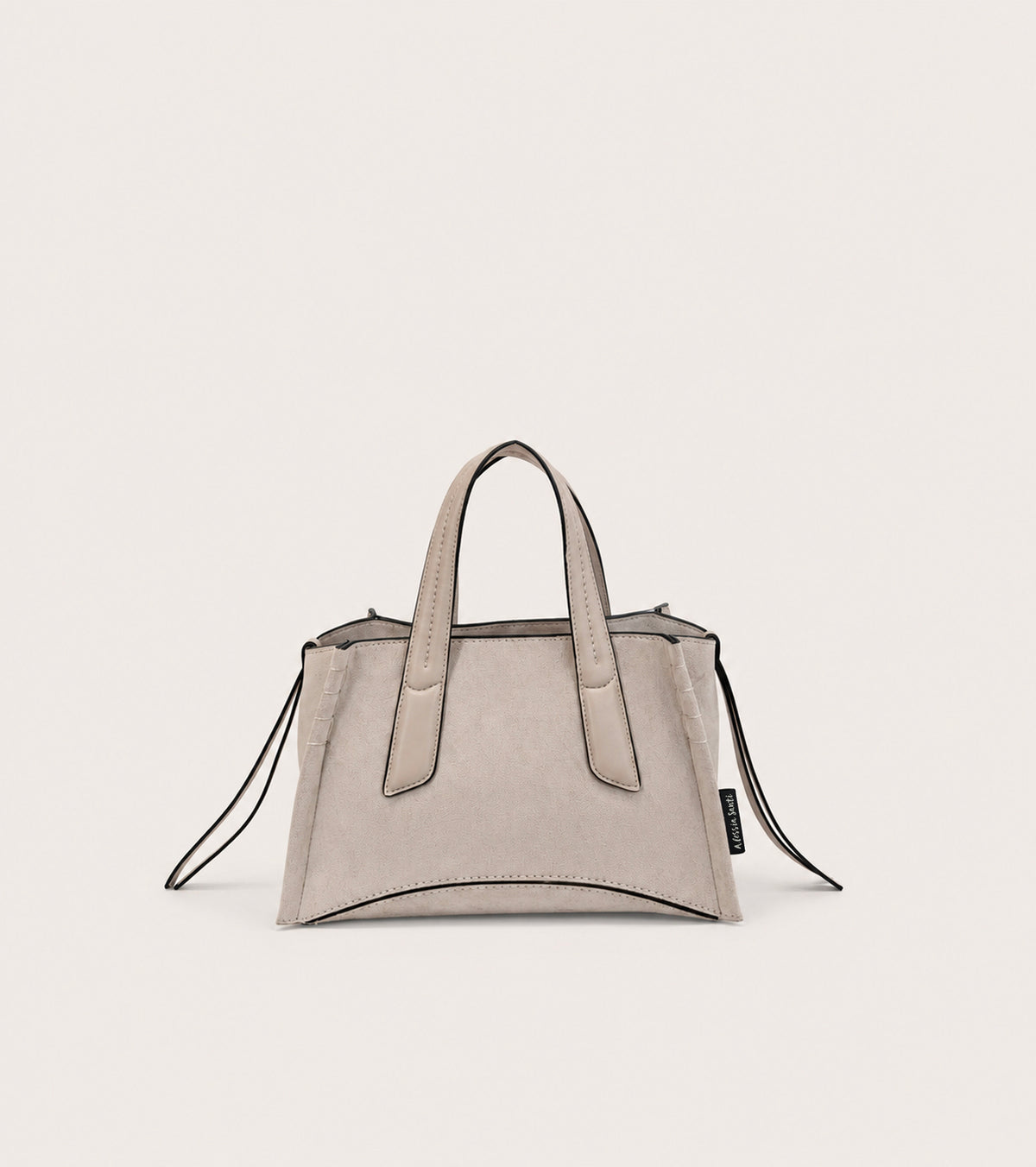 Borsa a mano in ecopelle scamosciata sale