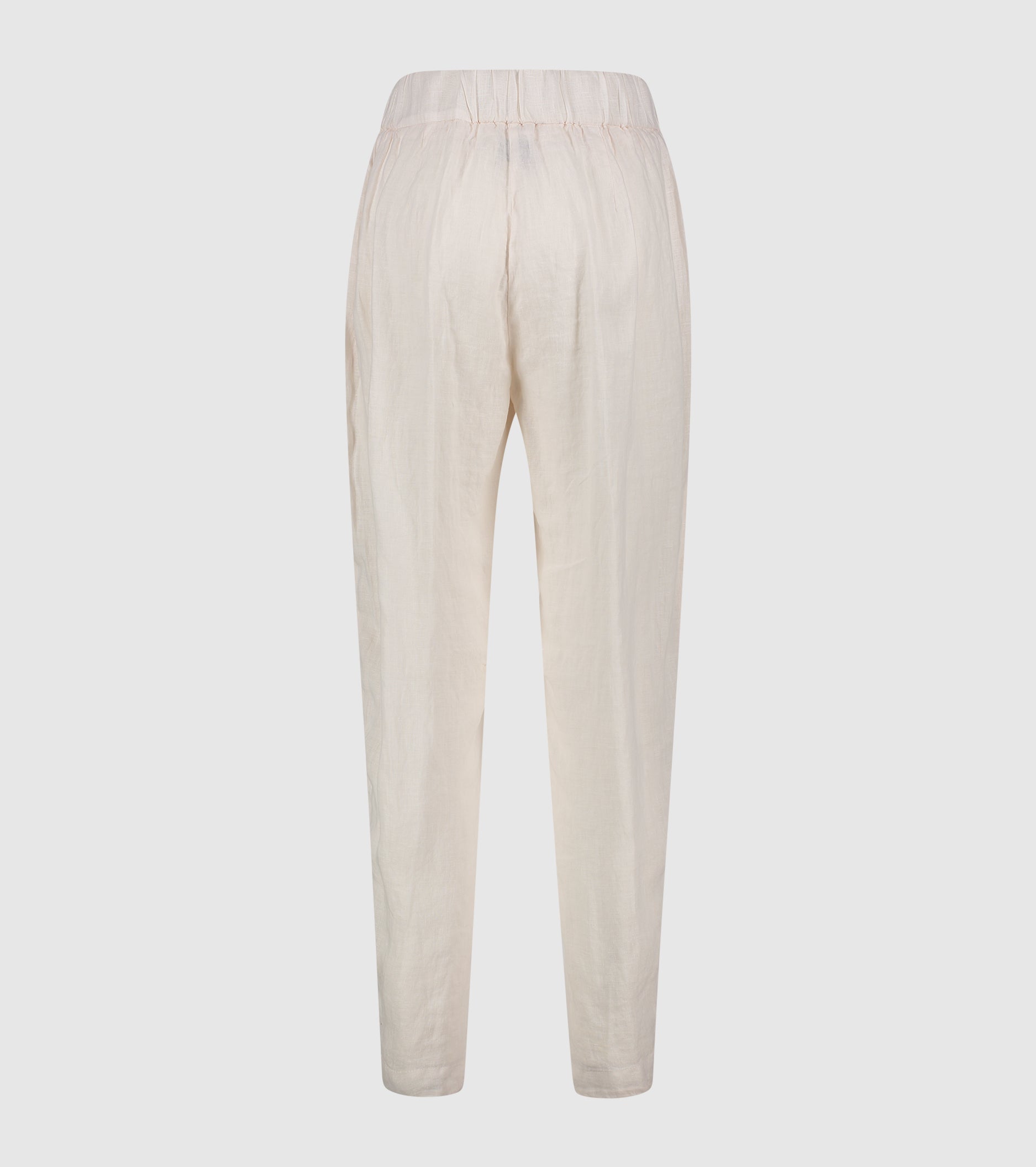 Linen trousers with elastic and saline pockets