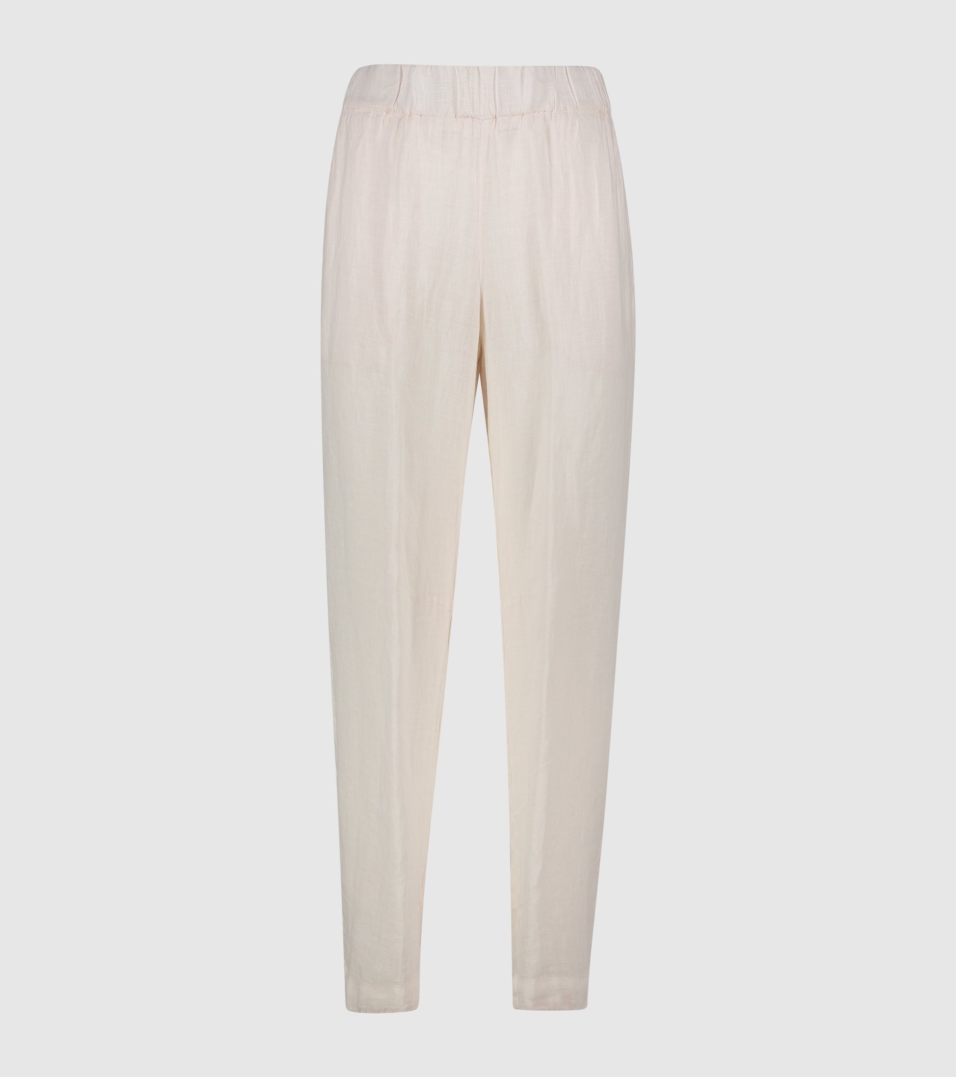 Pantaloni in lino con elastico e tasche salina