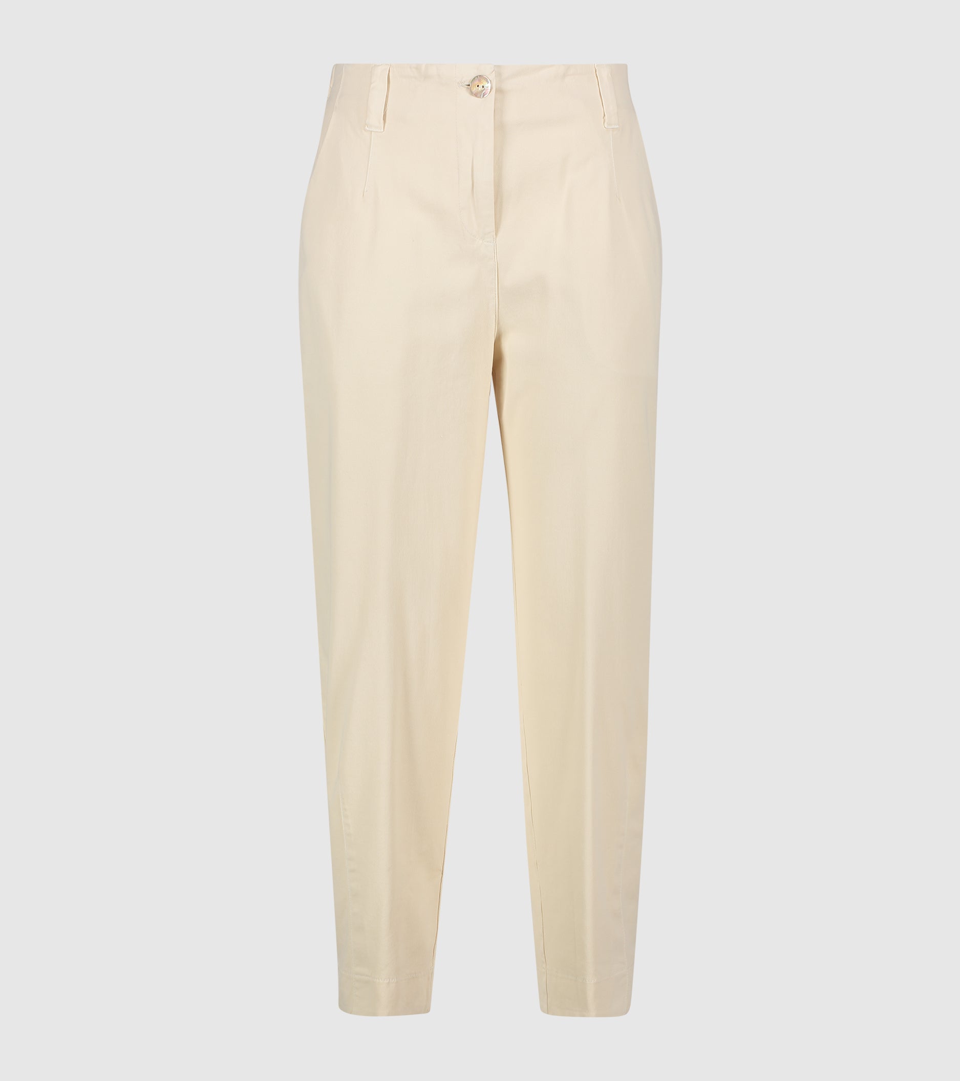 Butter cotton stretch cropped trousers