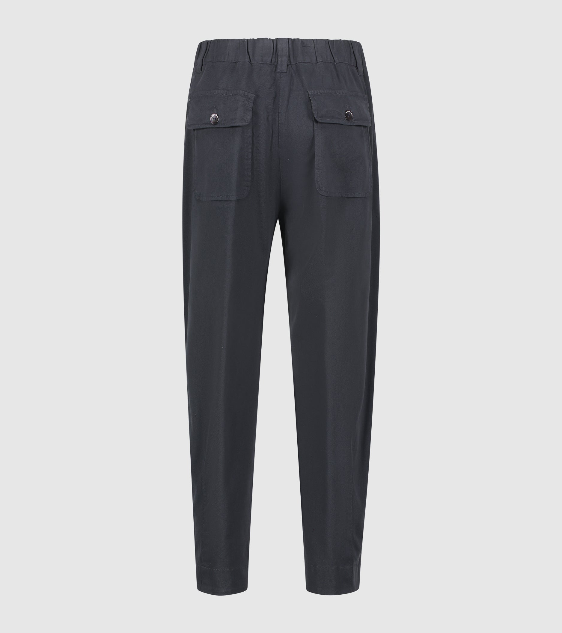 Stretch cotton cropped trousers
