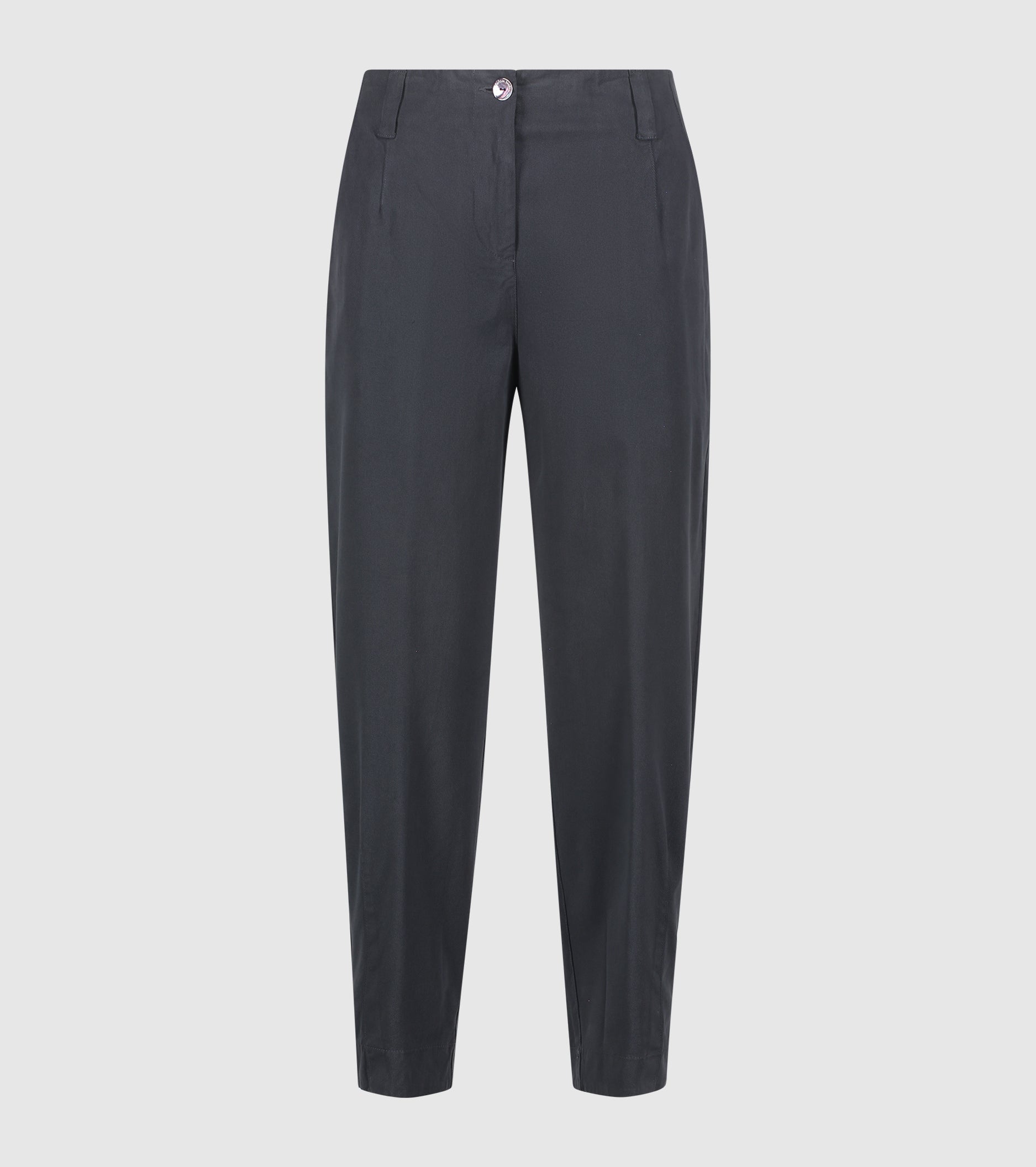 Stretch cotton cropped trousers
