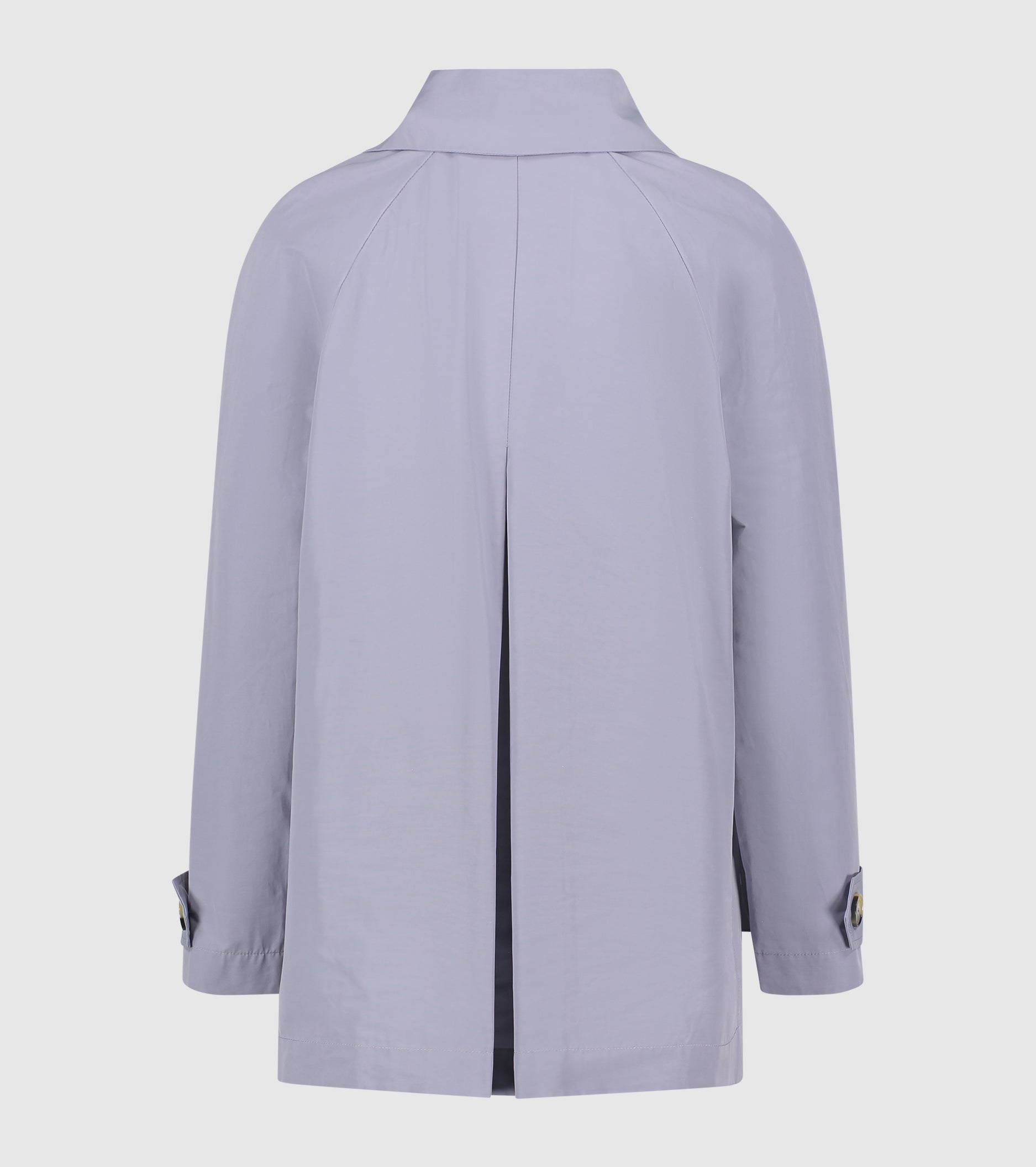 Caban doppiopetto con revers cenere