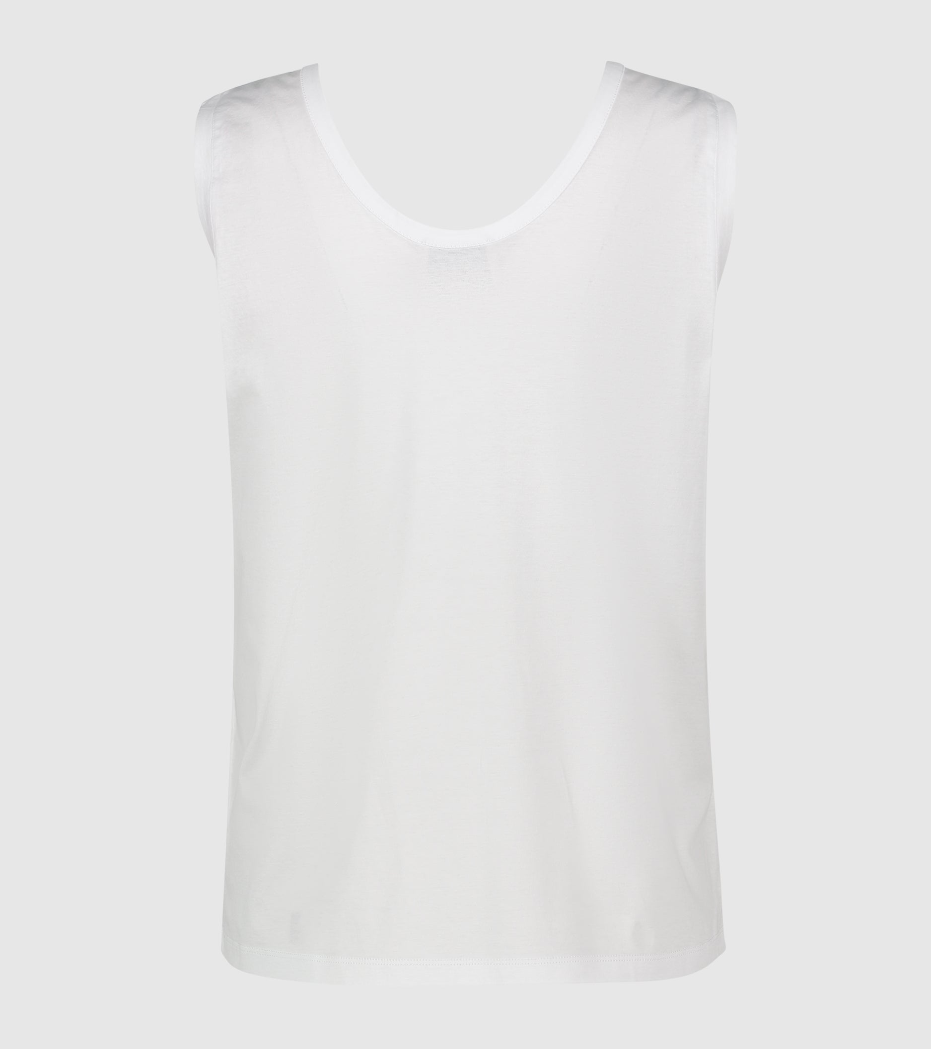 White round neckline top