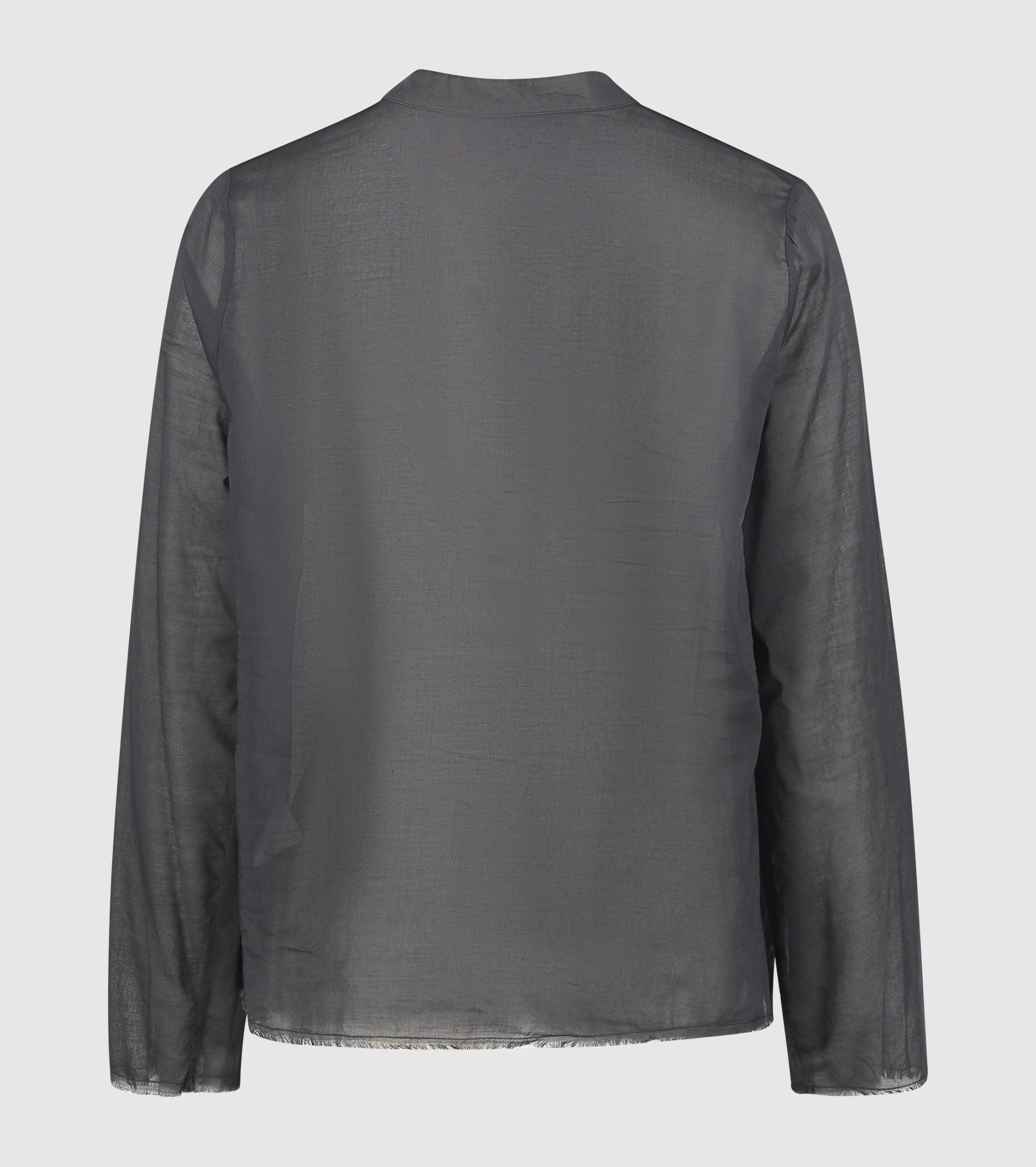 Blouse with ruffles and long sleeves blackboard